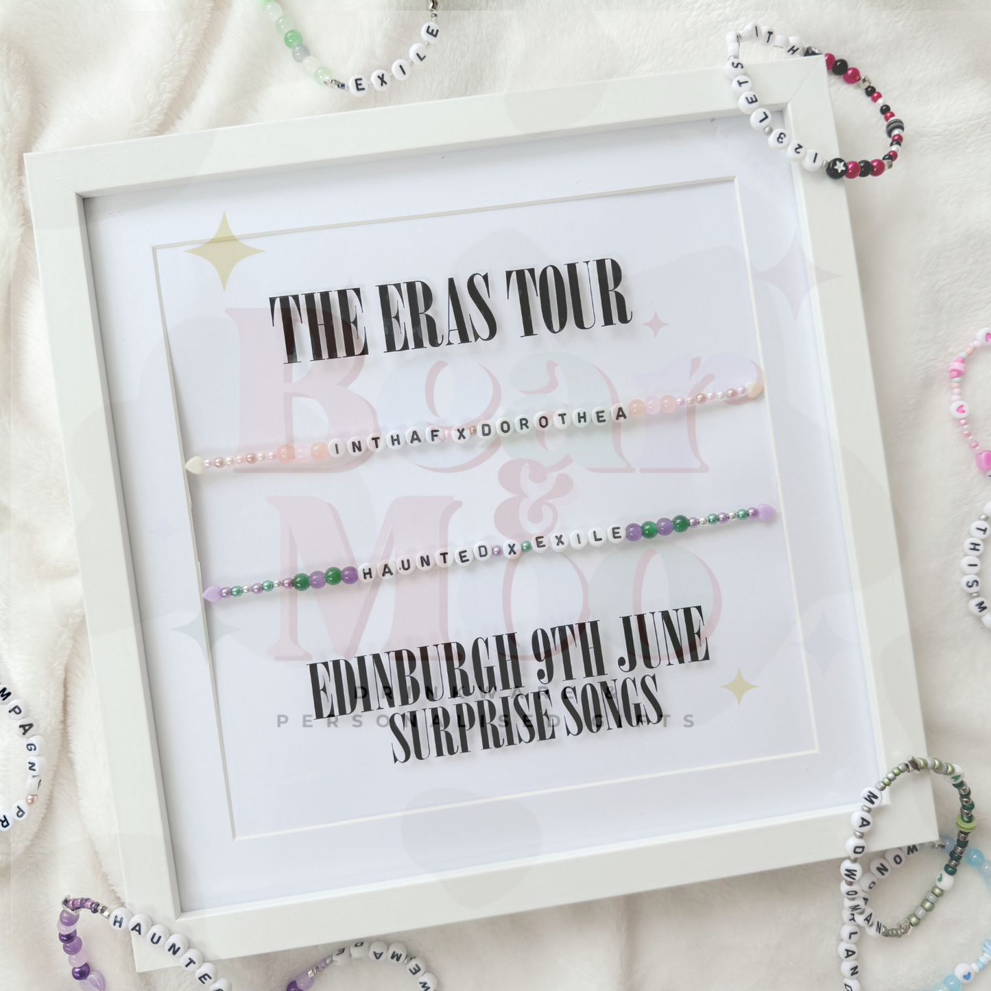 Eras Tour Surprise Songs Friendship Bracelet Frame - Keepsake