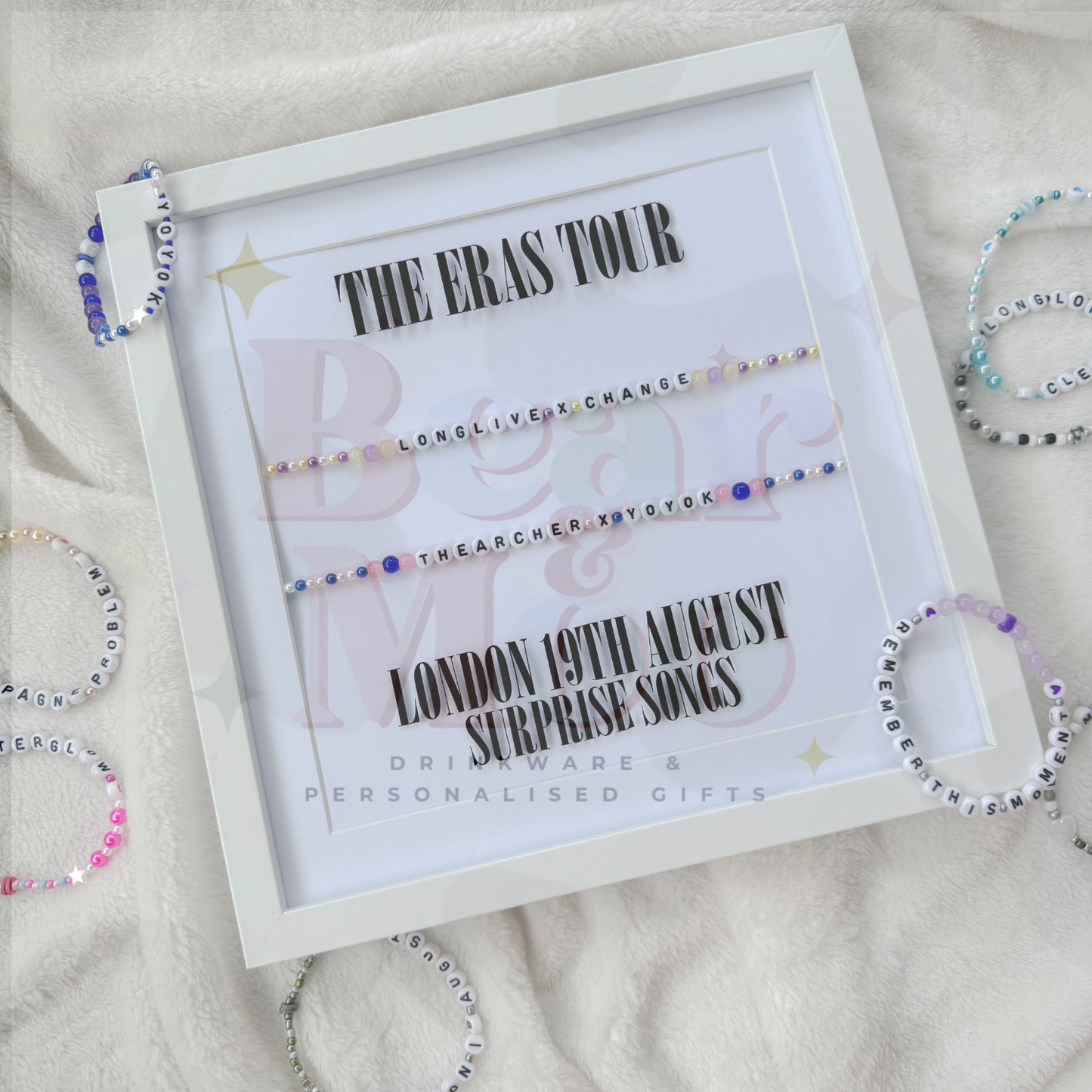 Eras Tour Surprise Songs Friendship Bracelet Frame - Keepsake