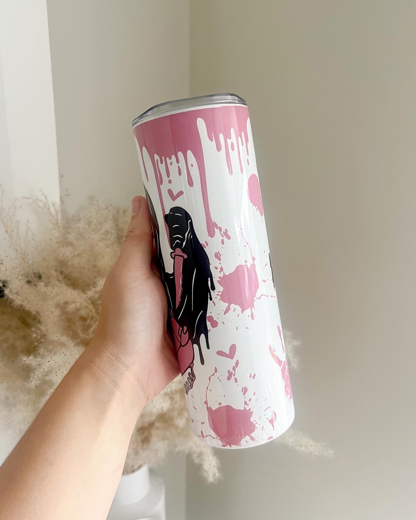 Scream Ghostface 20oz Stainless Steel Tumbler with BPA Free Lid and Straw - Bear and Moo UK