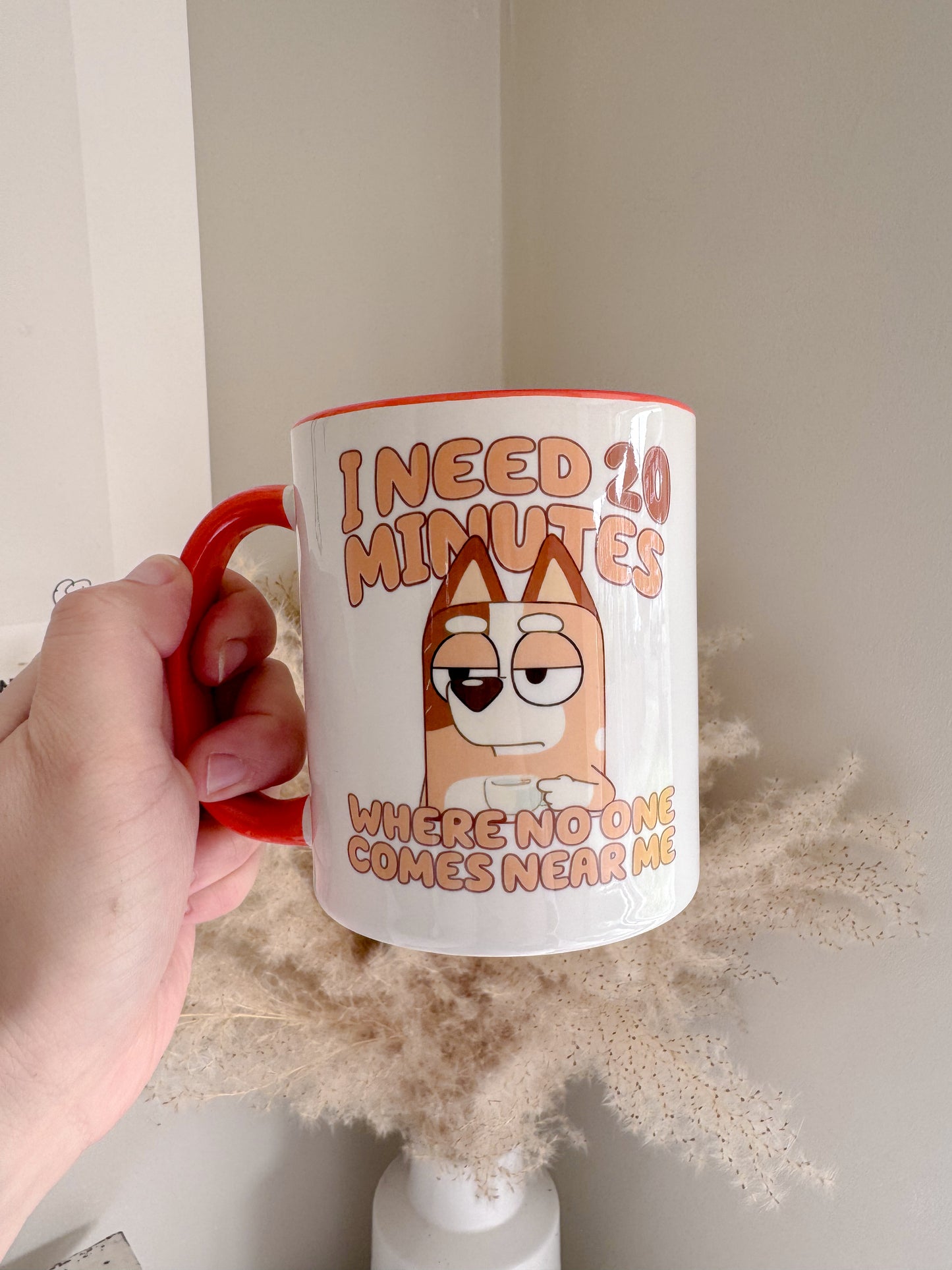Chilli Heeler 'I need 20 minutes' 11oz Ceramic Mug
