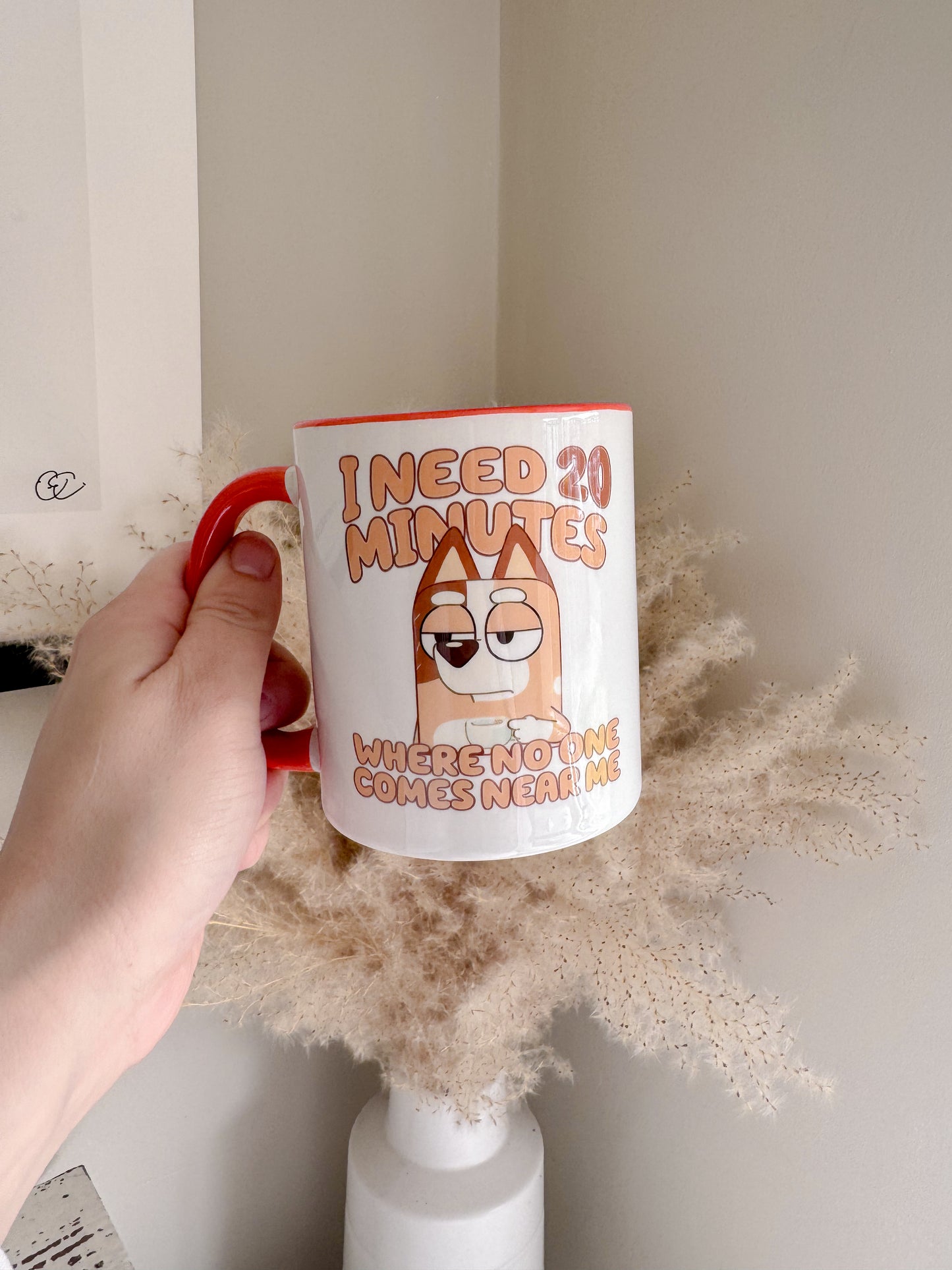 Chilli Heeler 'I need 20 minutes' 11oz Ceramic Mug