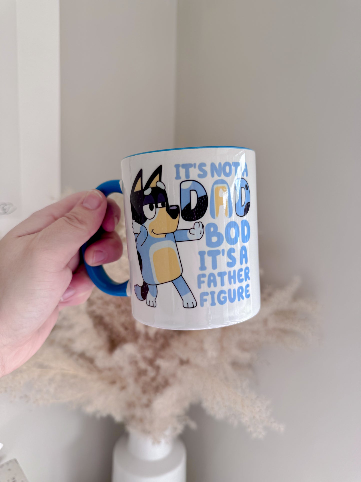 Bluey Bandit Heeler 'It's Not A Dad Bod' 11oz Ceramic Mug - Fathers Day Gift Idea