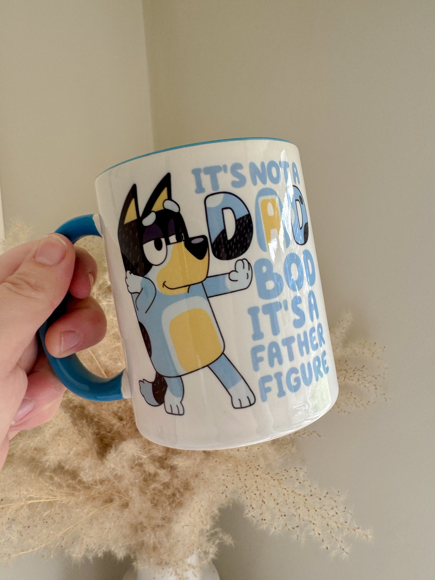 Bluey Bandit Heeler 'It's Not A Dad Bod' 11oz Ceramic Mug - Fathers Day Gift Idea