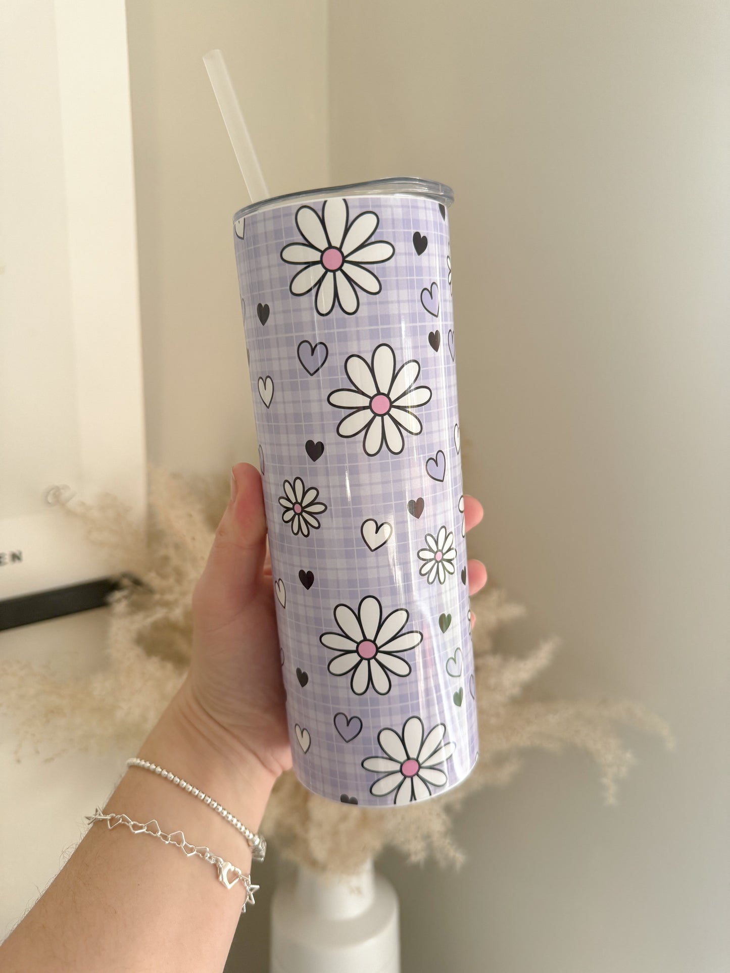 Cute Daisies Stainless Steel 20oz Tumbler - Bear and Moo UK