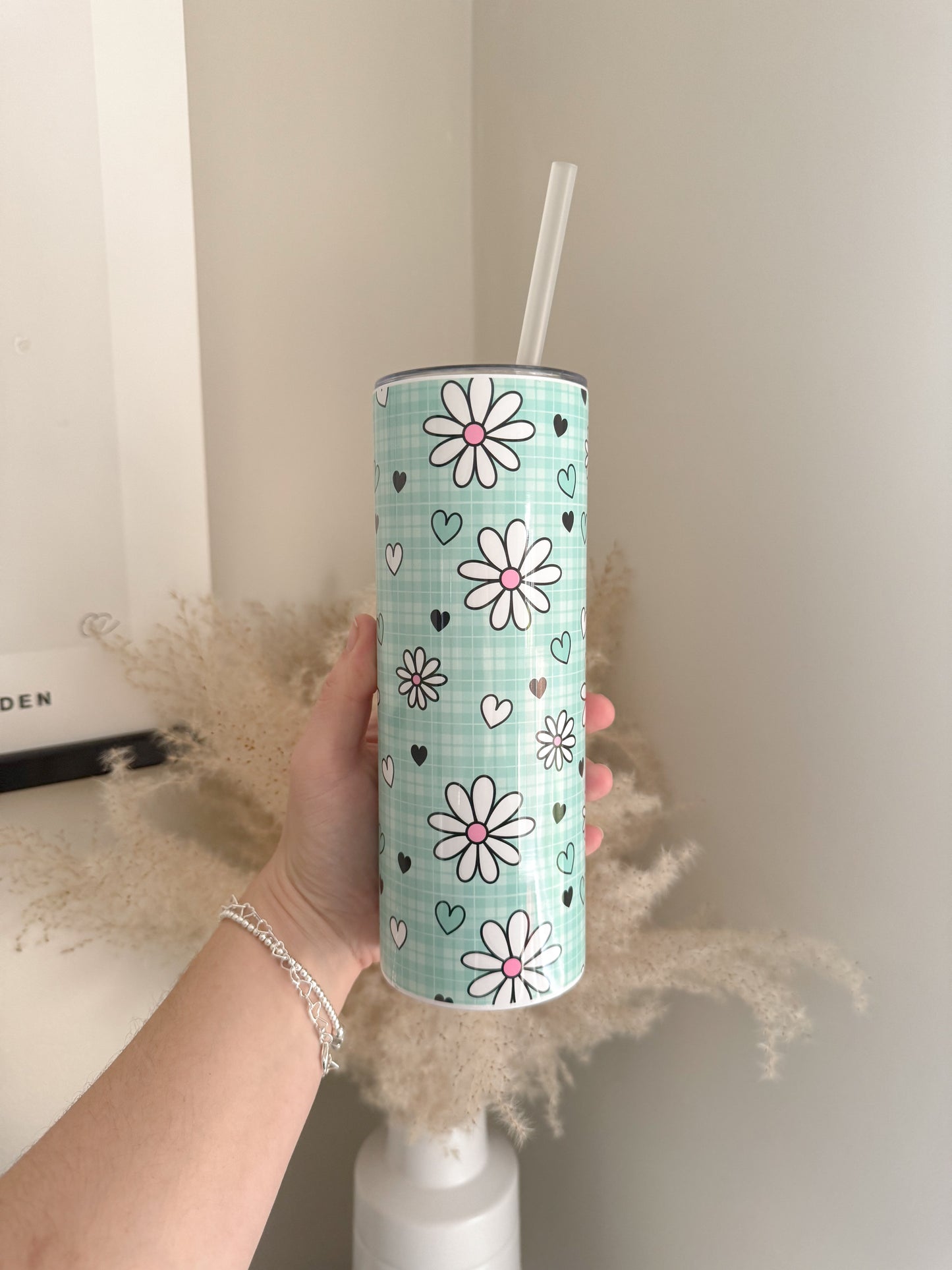 Cute Daisies Stainless Steel 20oz Tumbler - Bear and Moo UK