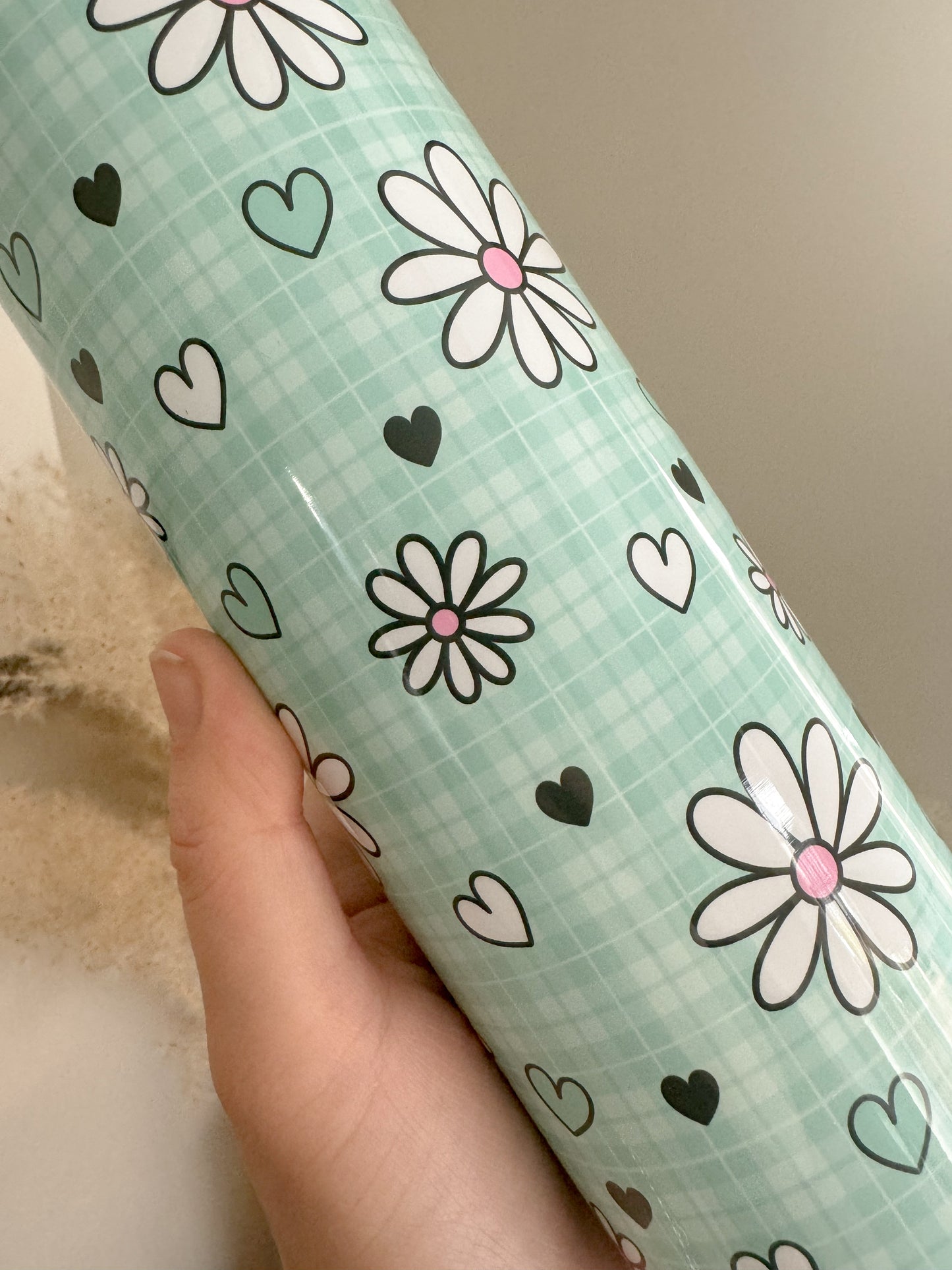 Cute Daisies Stainless Steel 20oz Tumbler - Bear and Moo UK