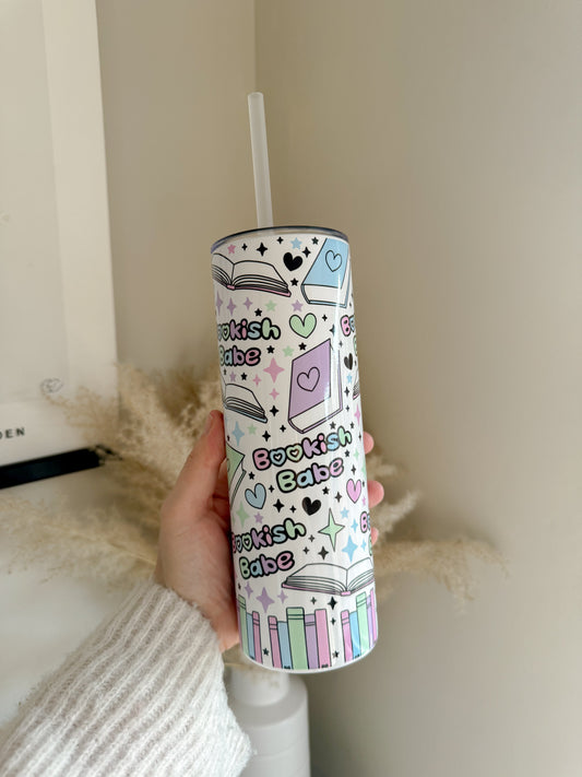 Bookish Babe Stainless Steel Tumbler - Book Lover Gifts - Bear and Moo UK