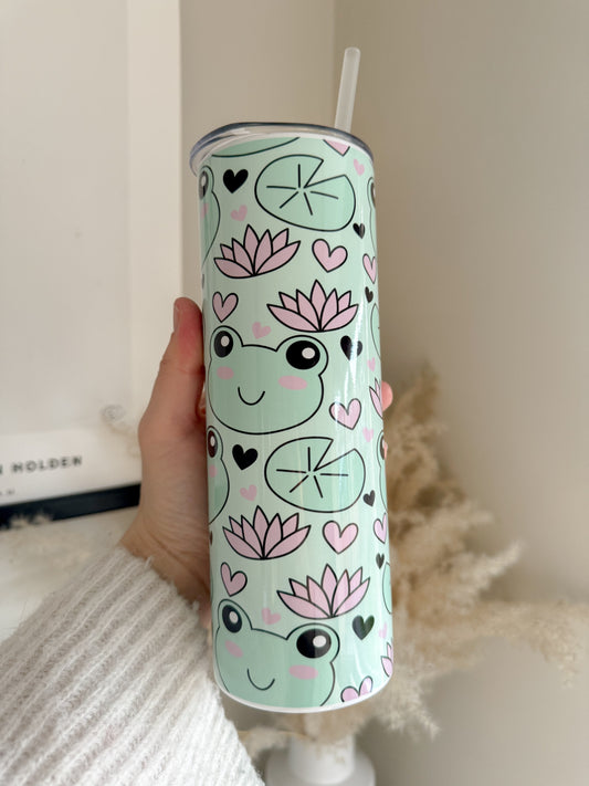 Cute Frog Stainless Steel 20oz Tumbler - Bear and Moo UK