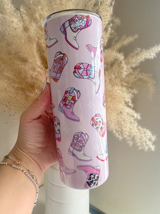 Cute Cowgirl Rodeo 20oz Stainless Steel Tumbler