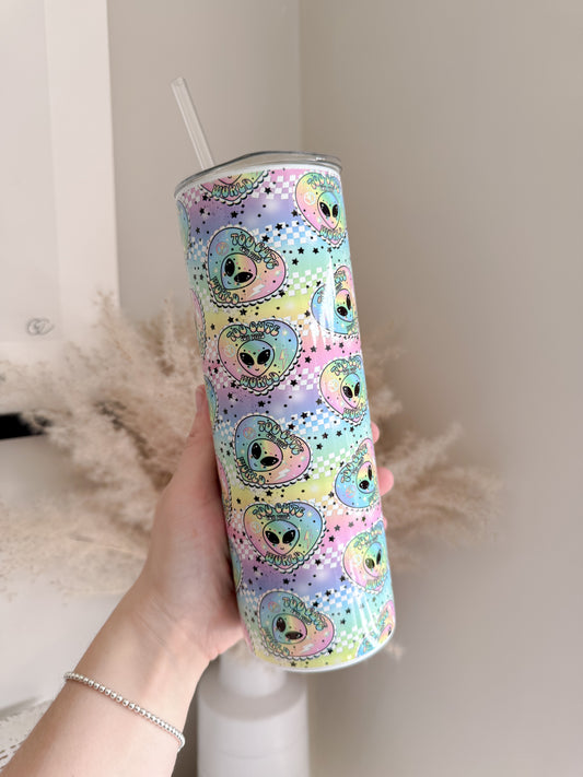 Alien Too Cute For This World 20oz Stainless Steel Tumbler