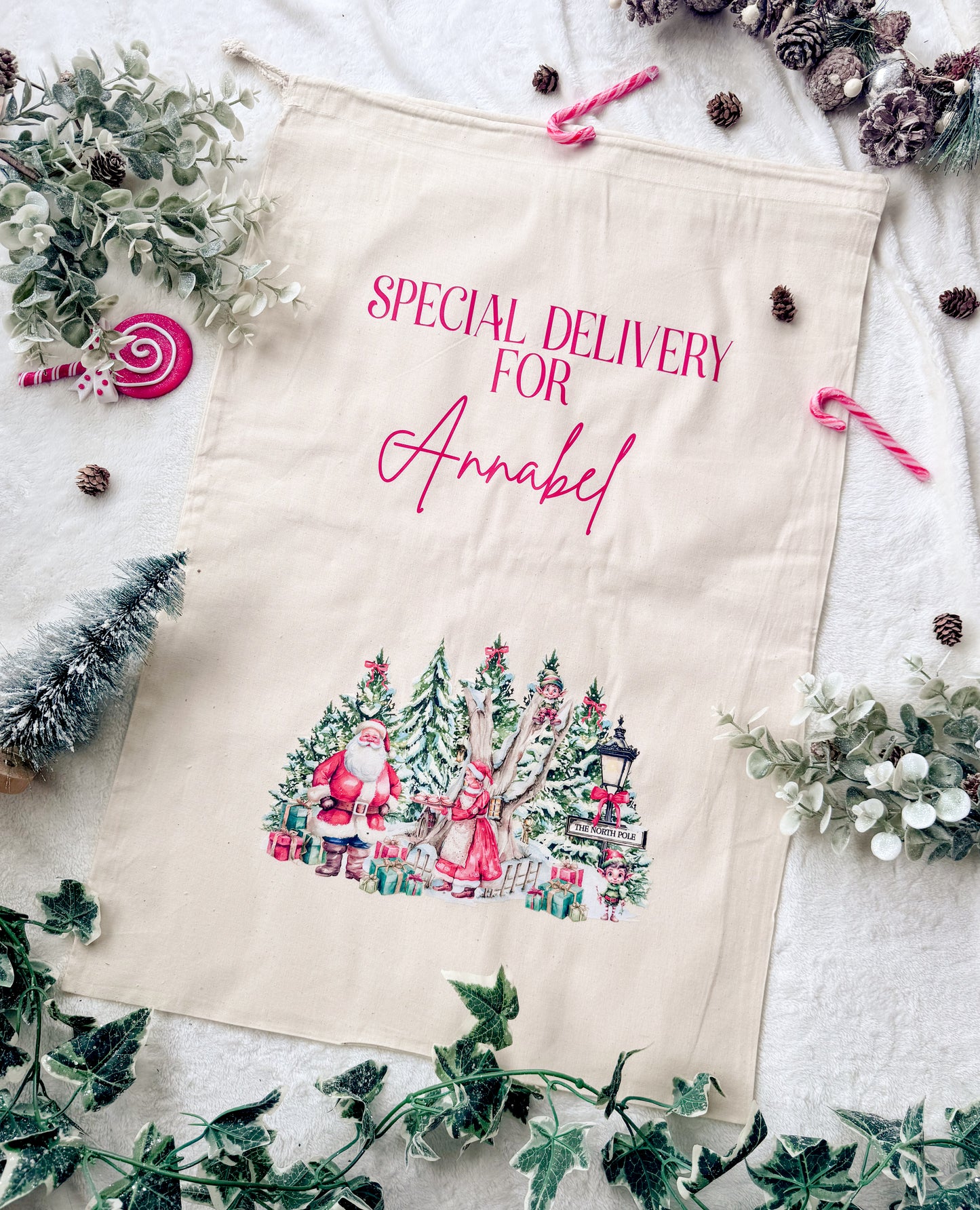 Personalised Christmas Santa Sacks for Children
