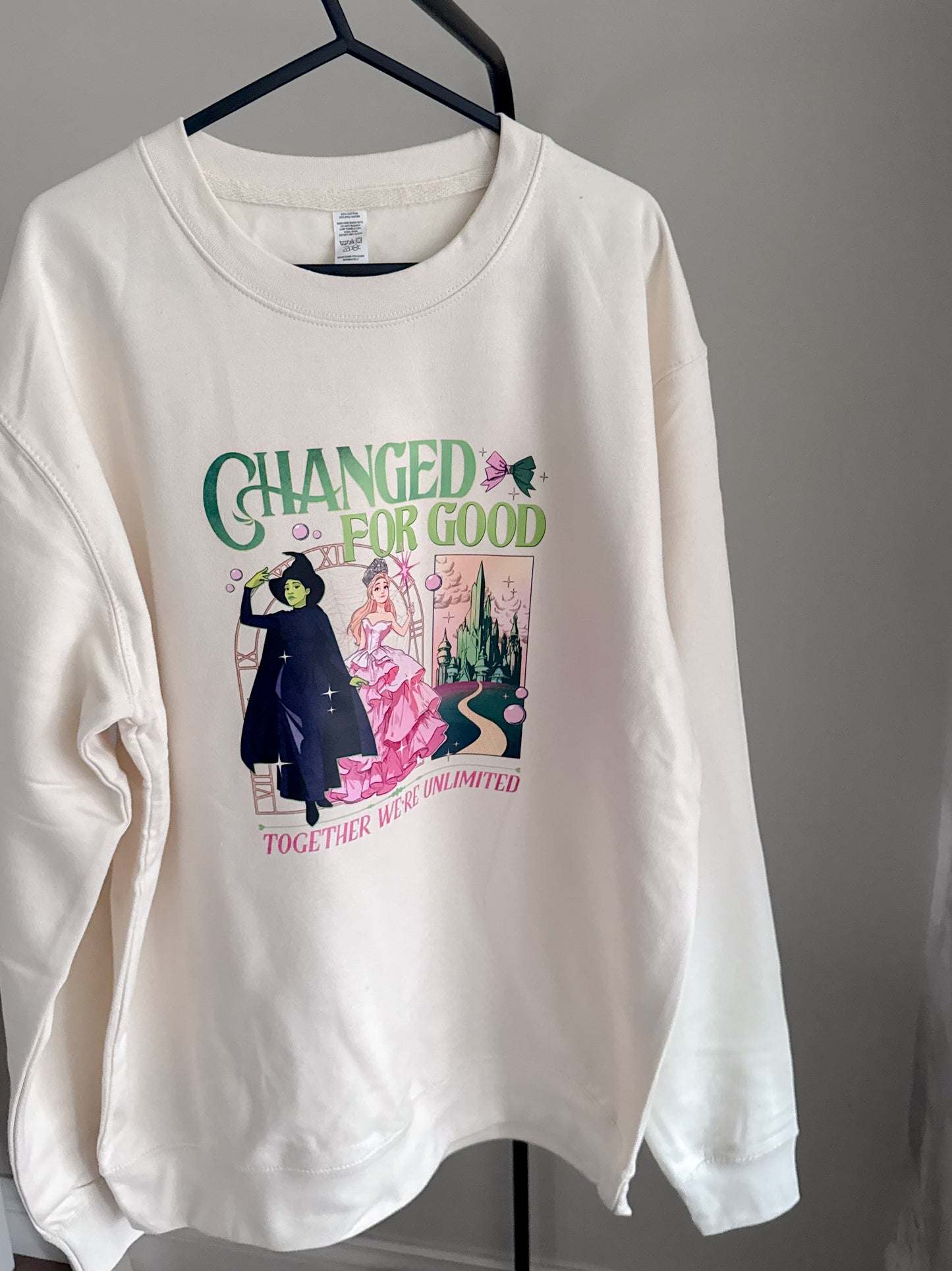 Changed For Good Wicked Inspired Jumper and Tshirt