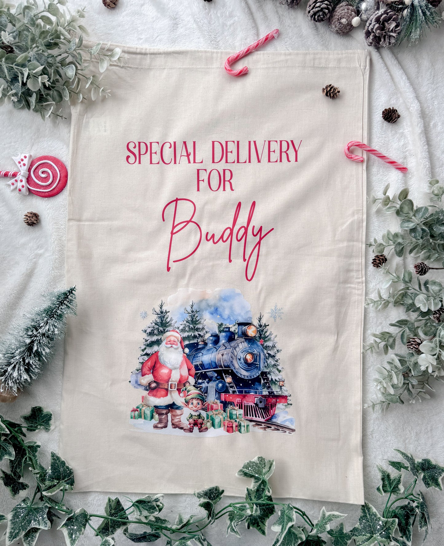 Personalised Christmas Santa Sacks for Children