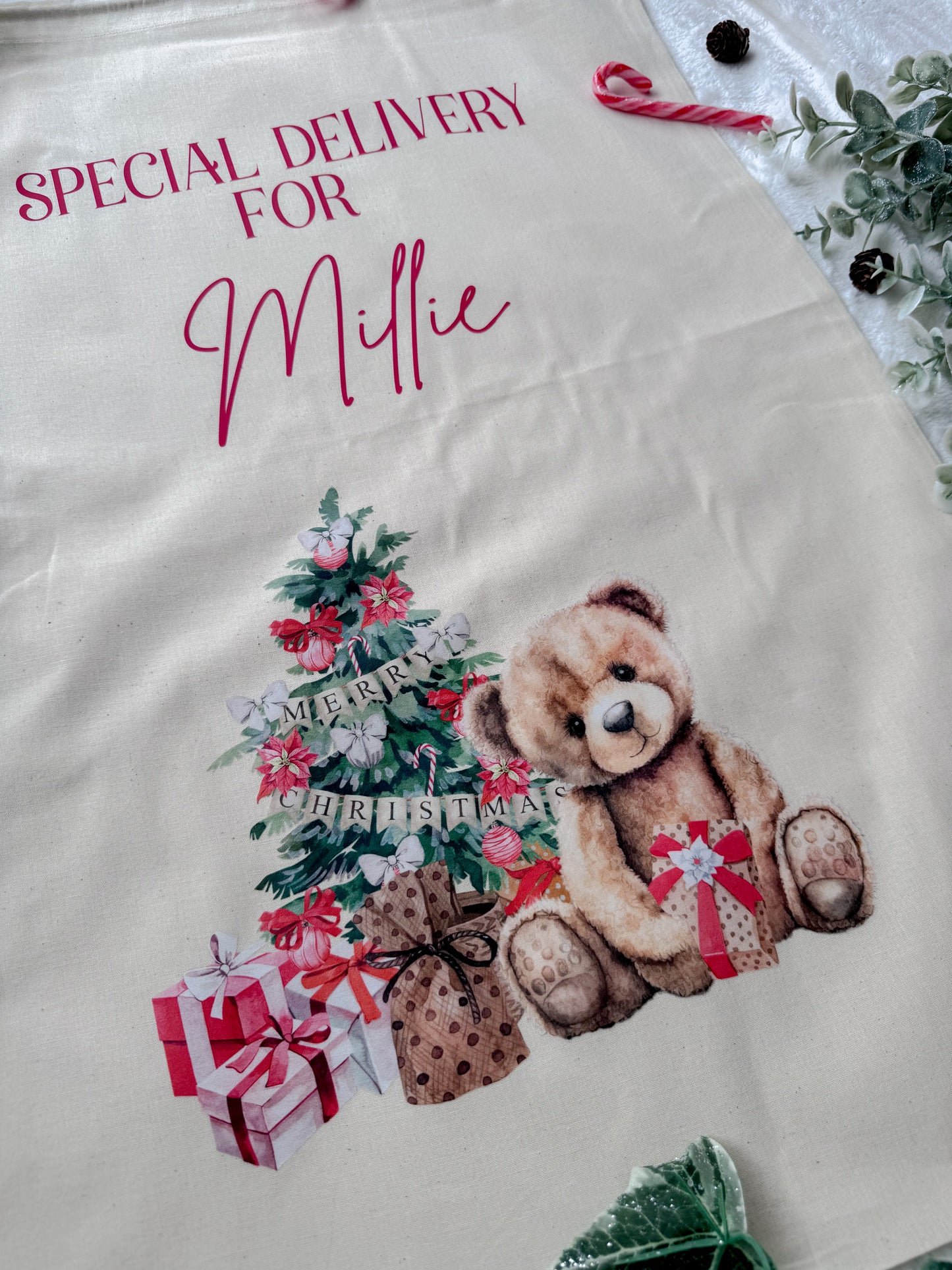Personalised Christmas Santa Sacks for Children