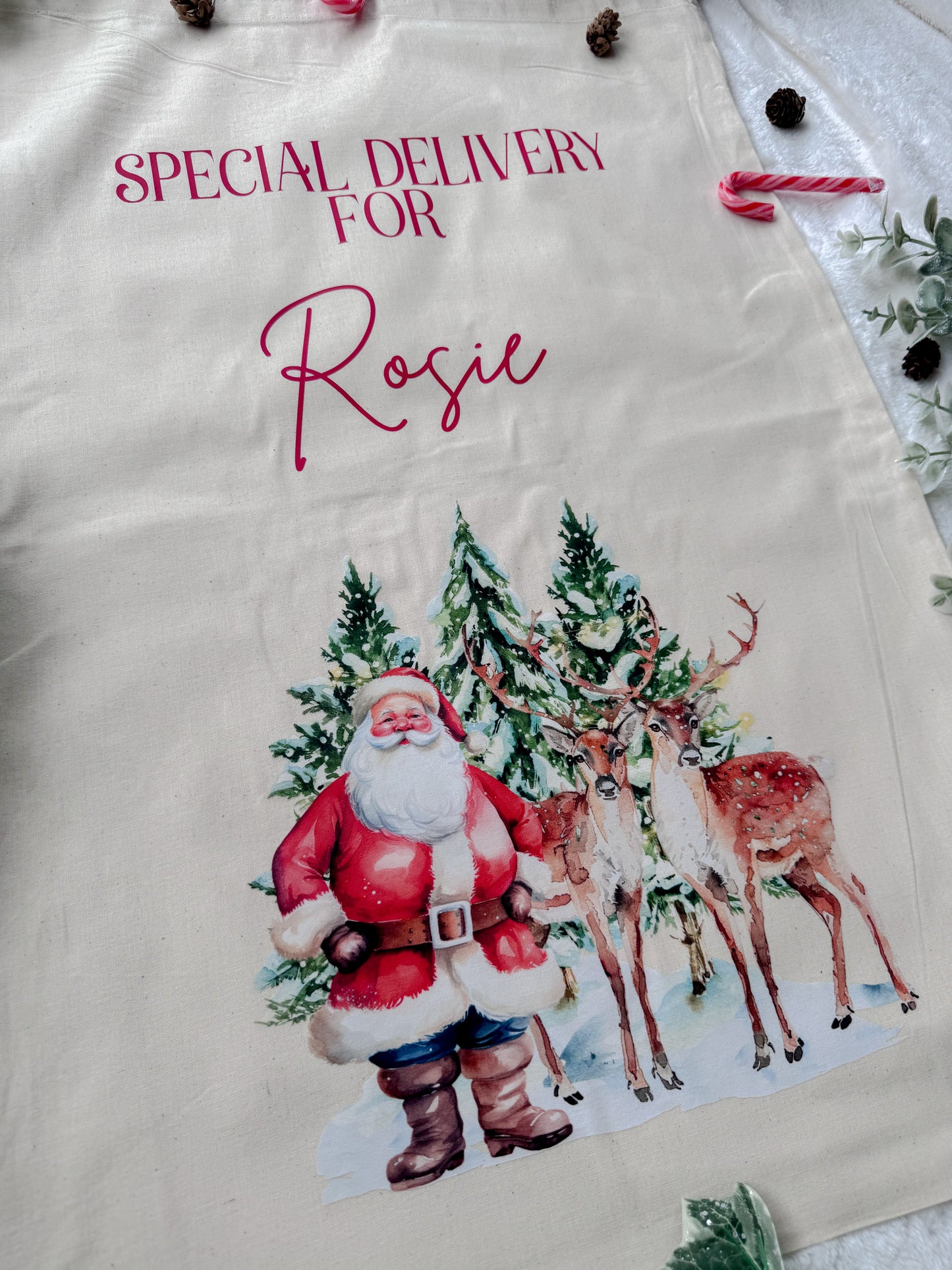 Personalised Christmas Santa Sacks for Children