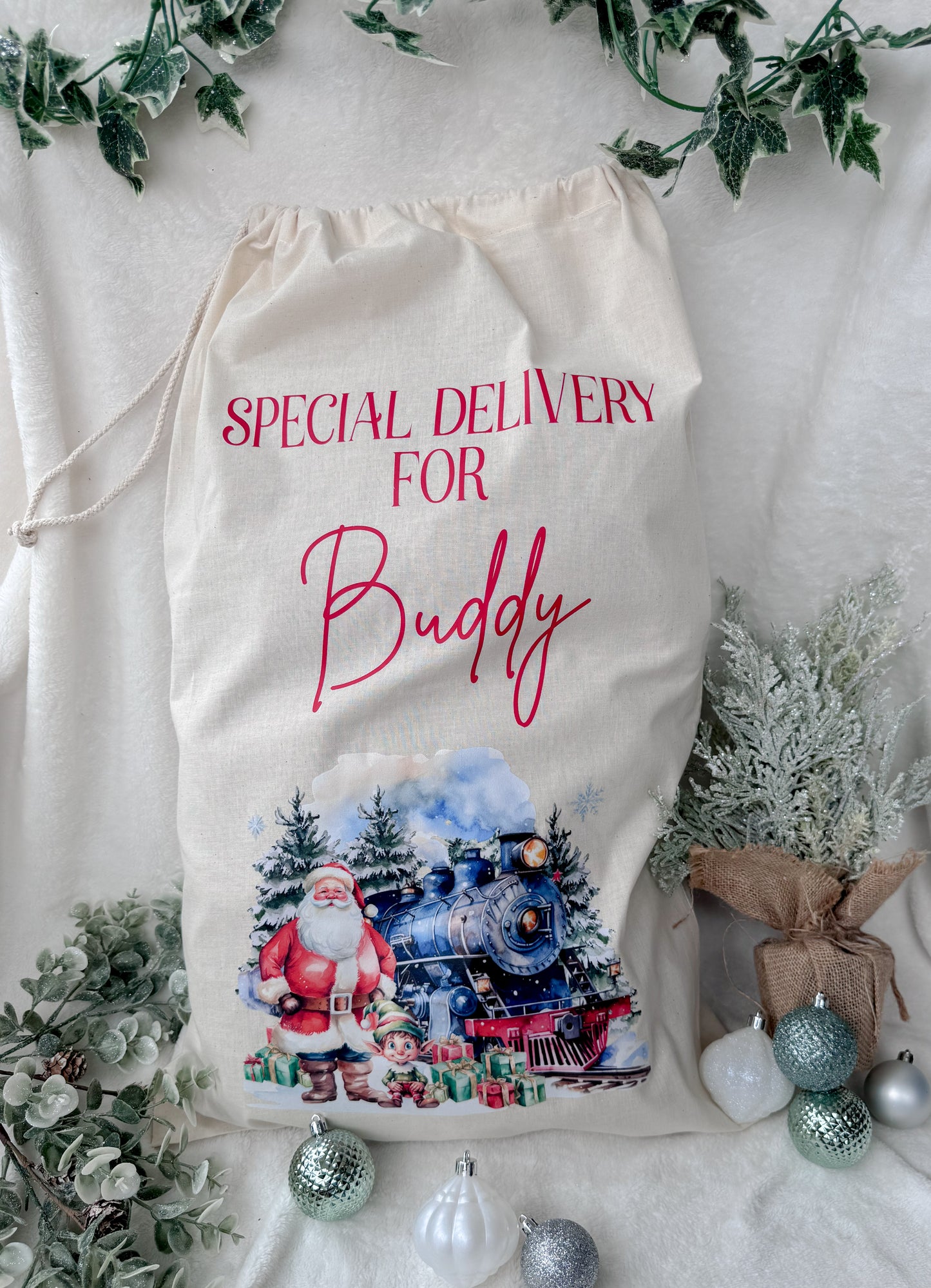 Personalised Christmas Santa Sacks for Children