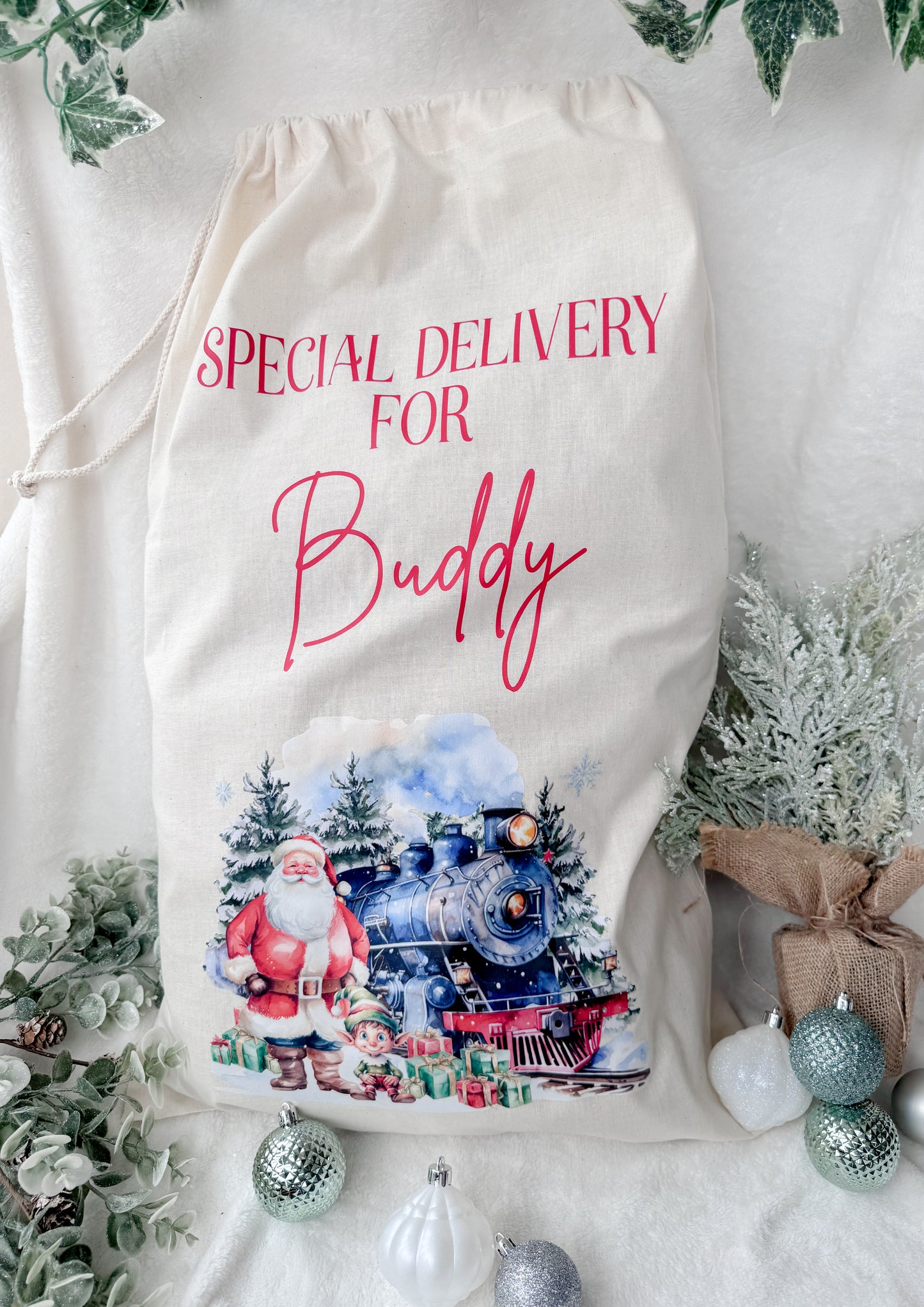 Personalised Christmas Santa Sacks for Children