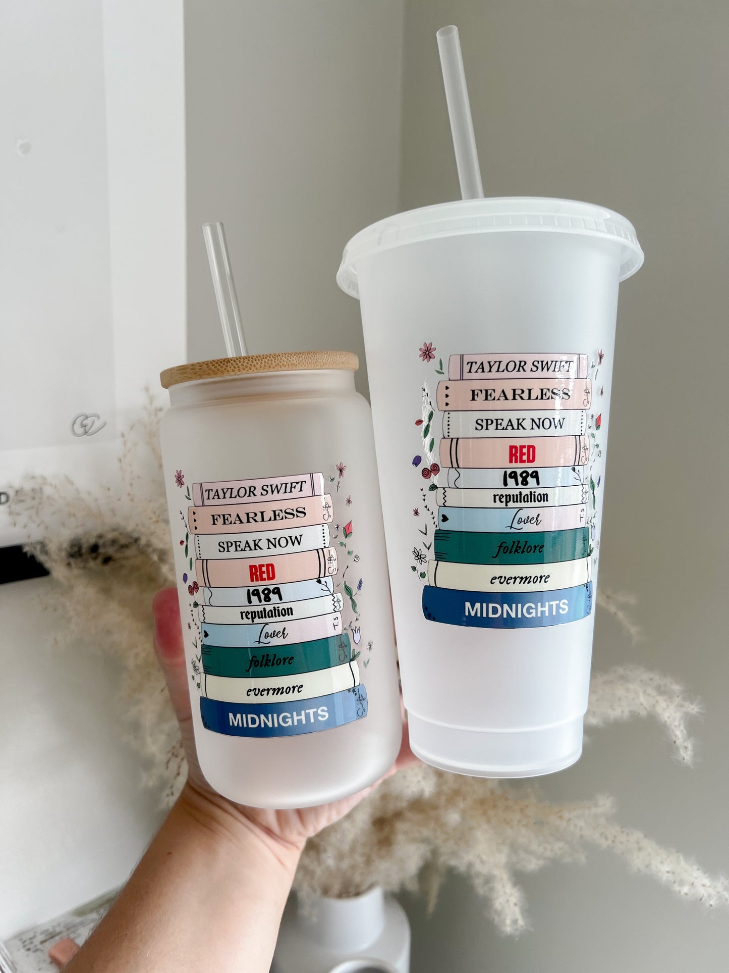 Swiftie Eras Tour and Showgirl Inspired Class Can and Cup - TLOAS