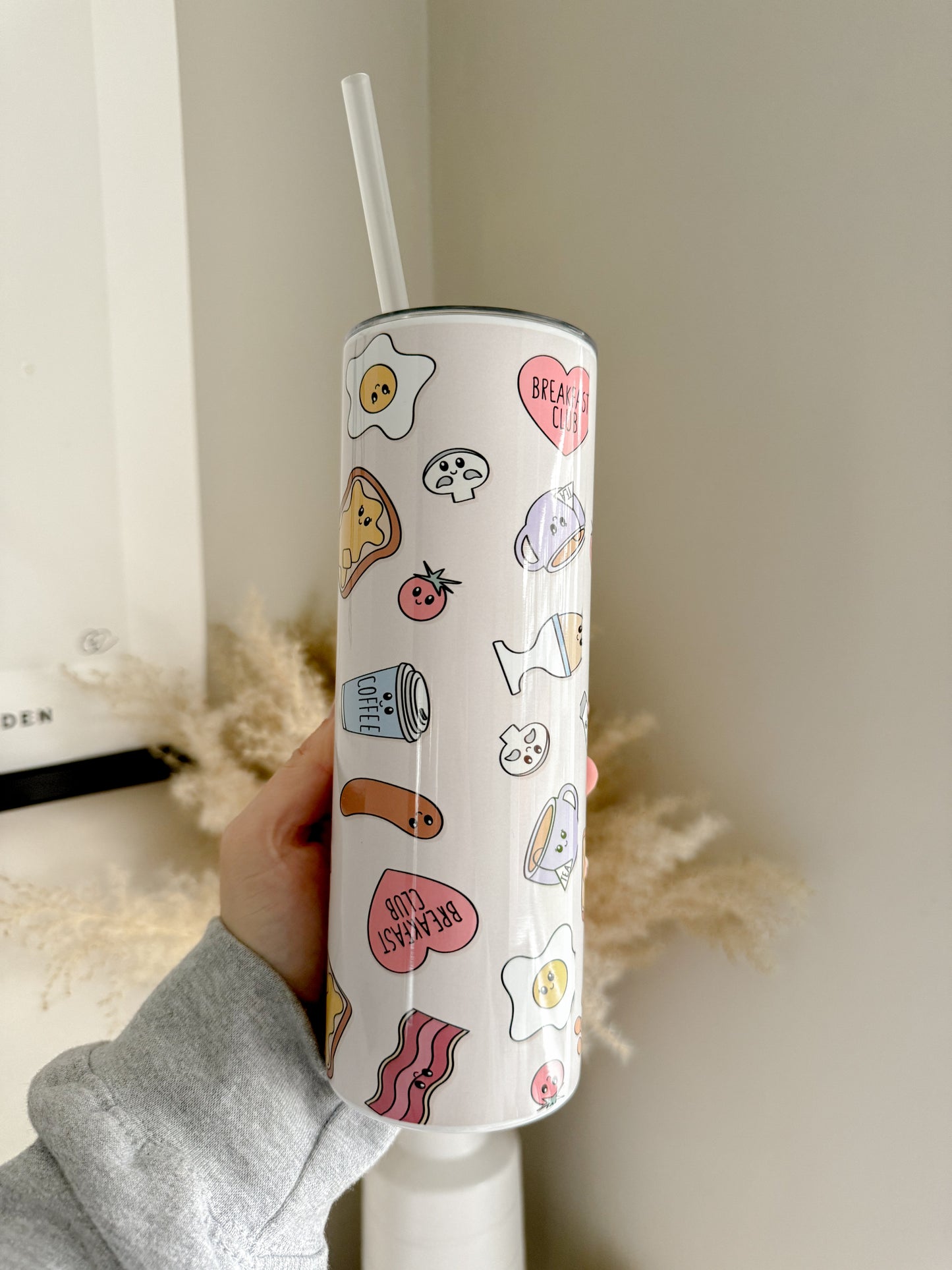 Cute Kawaii Breakfast 20oz Stainless Steel Tumbler