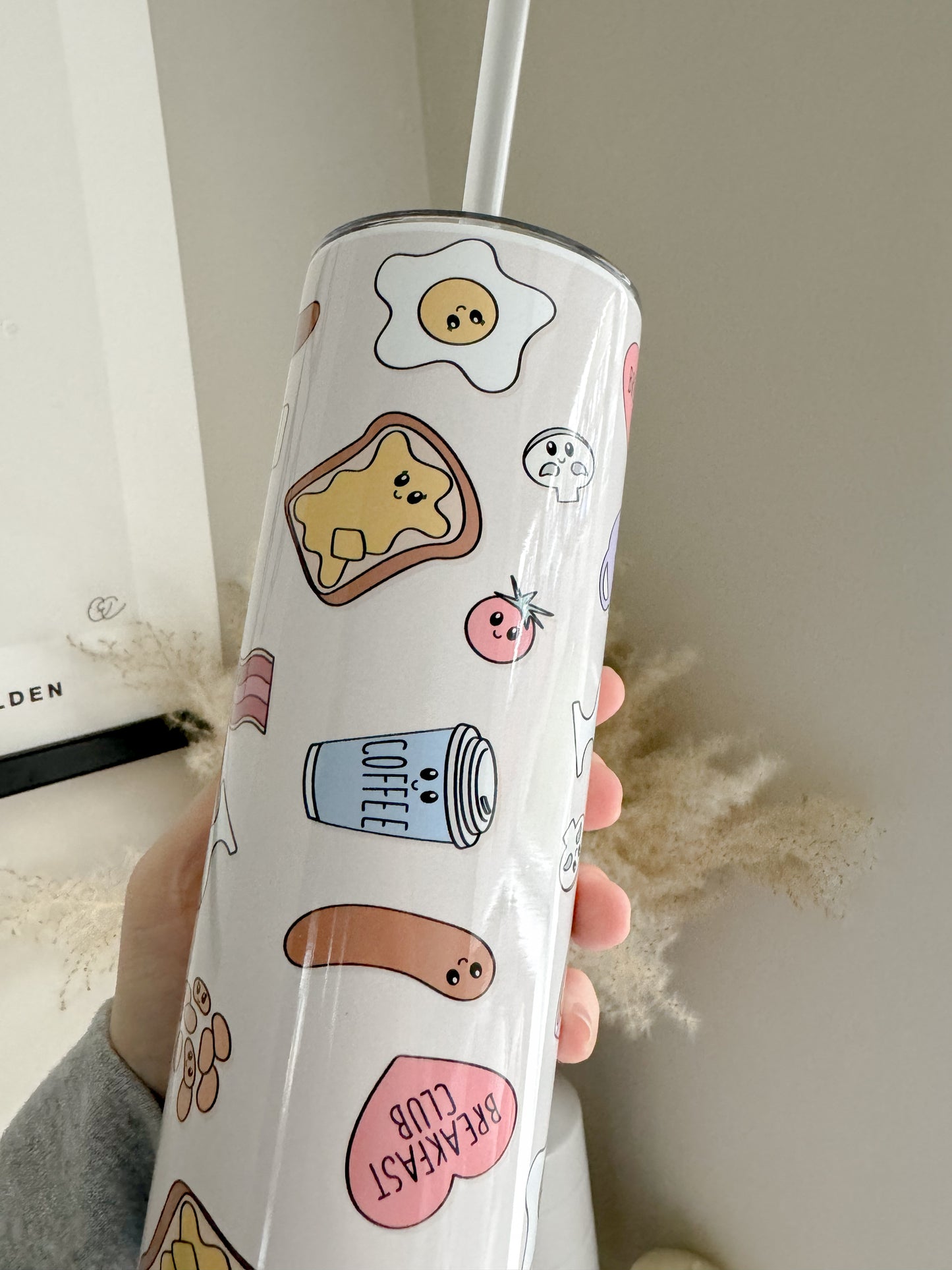 Cute Kawaii Breakfast 20oz Stainless Steel Tumbler