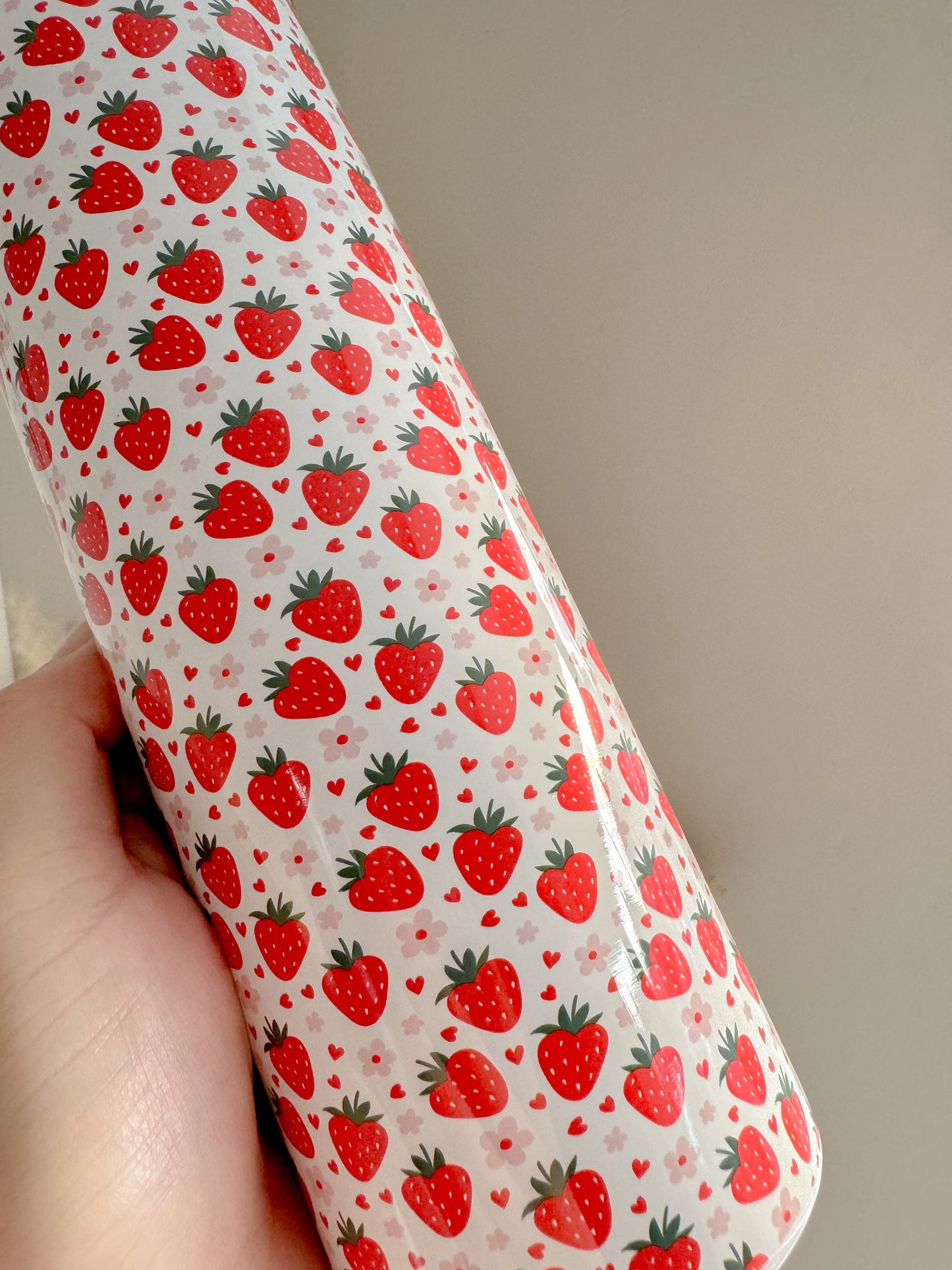 Cute Strawberries 20oz Stainless Steel Tumbler