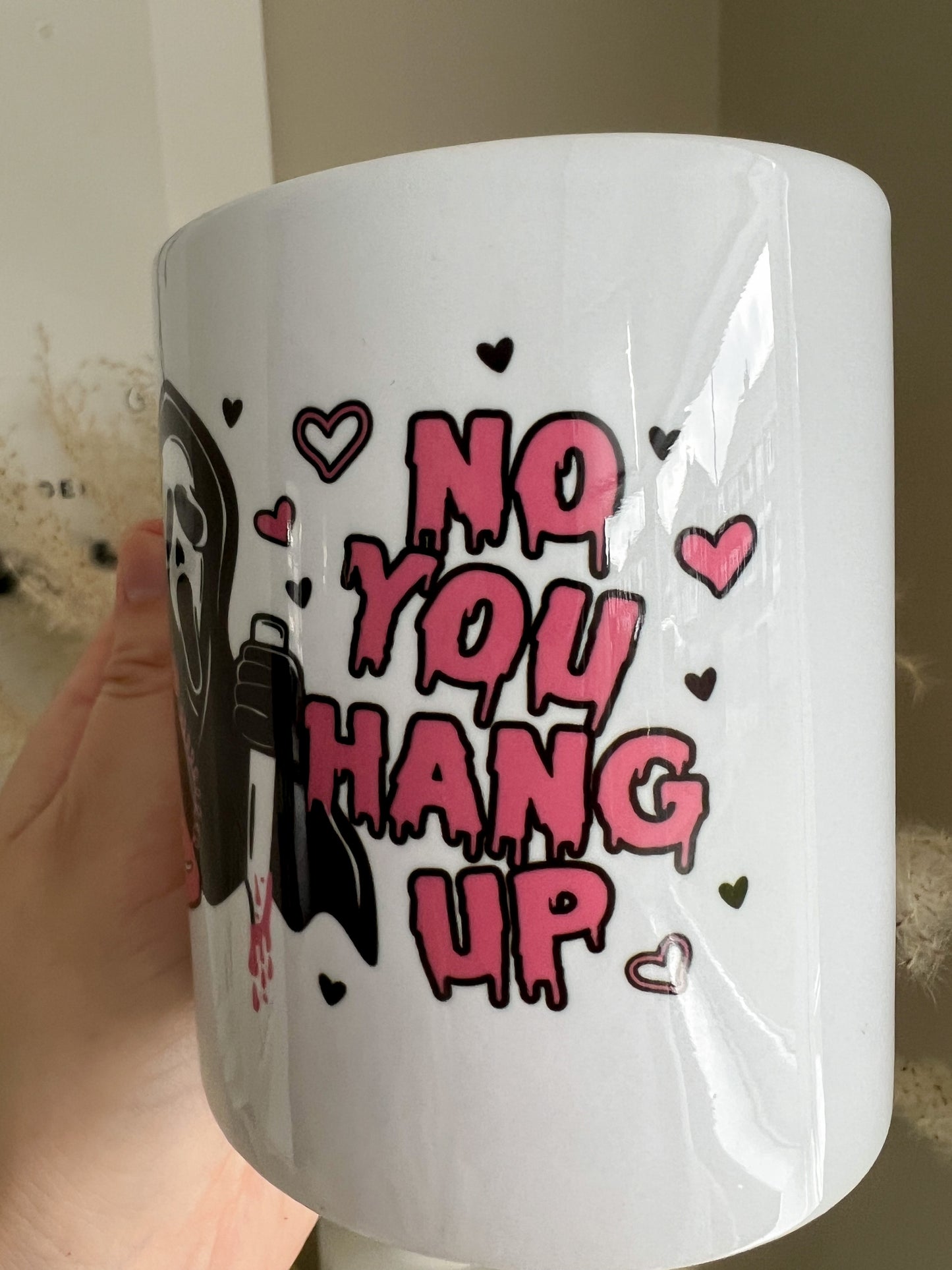 Ghostface No You Hang Up 11oz Ceramic Mug - Bear and Moo UK