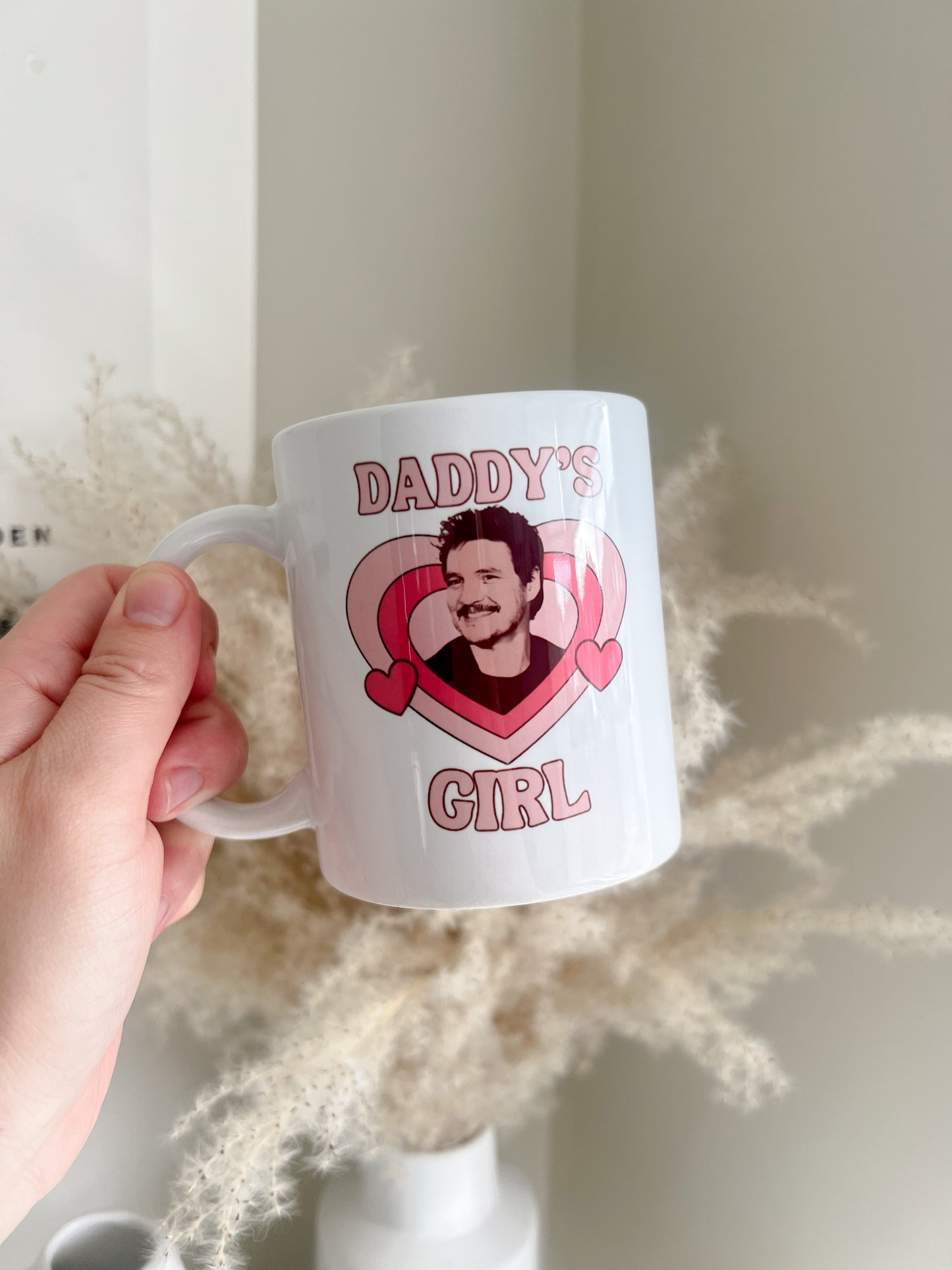 Pedro Pascal Daddy's Girl Ceramic Mug - 11oz - Bear and Moo UK