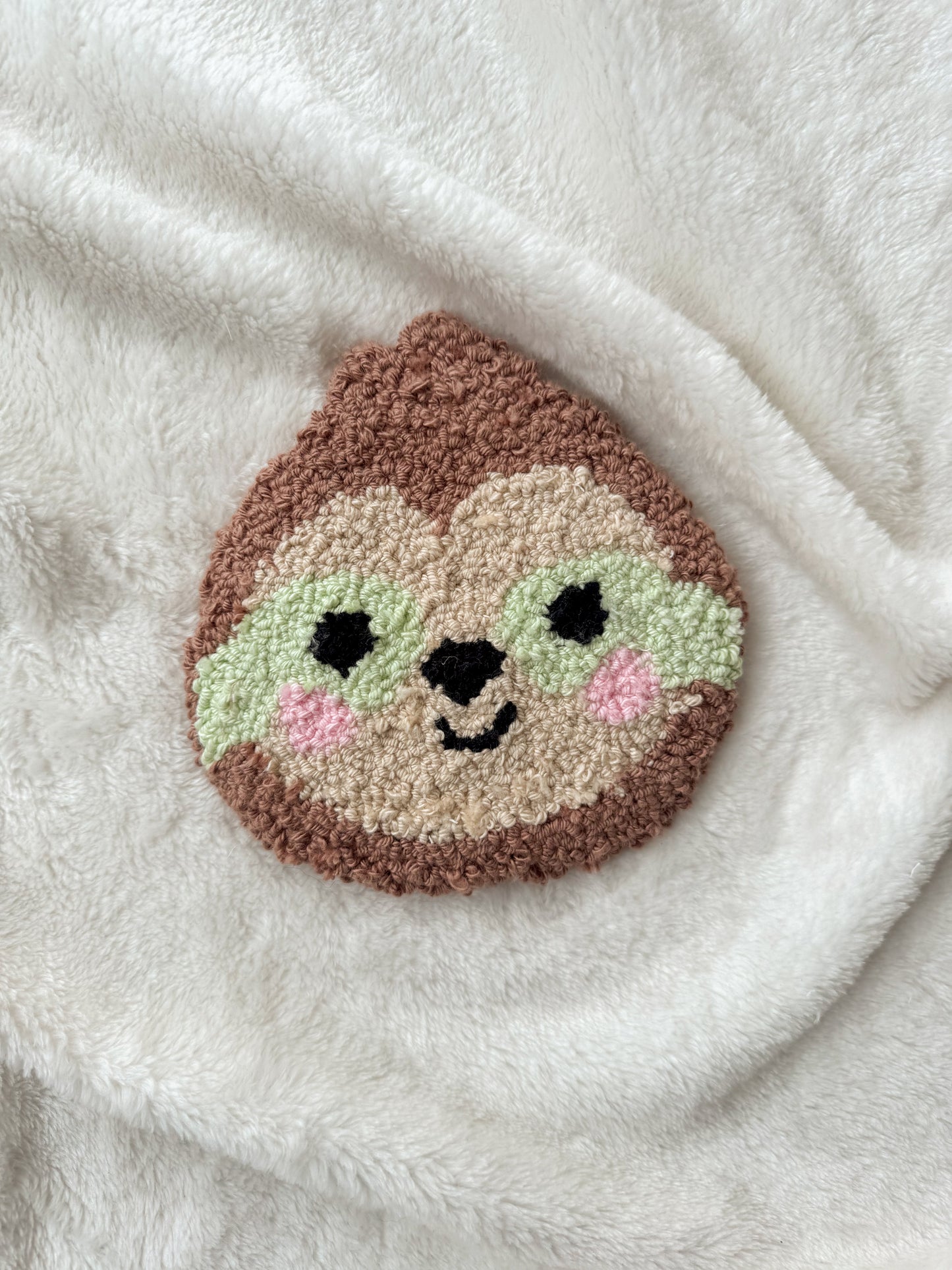 Cute Sloth Mug Rug