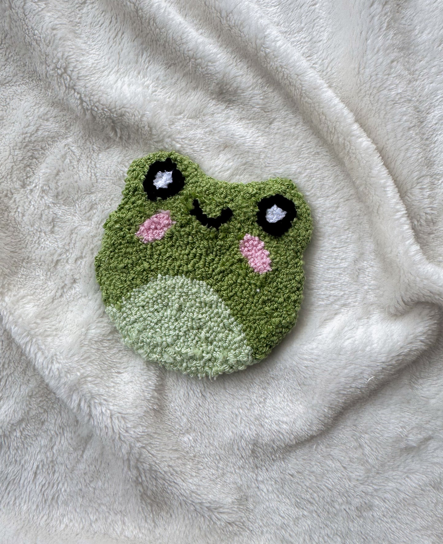 Cute Frog Mug Rug