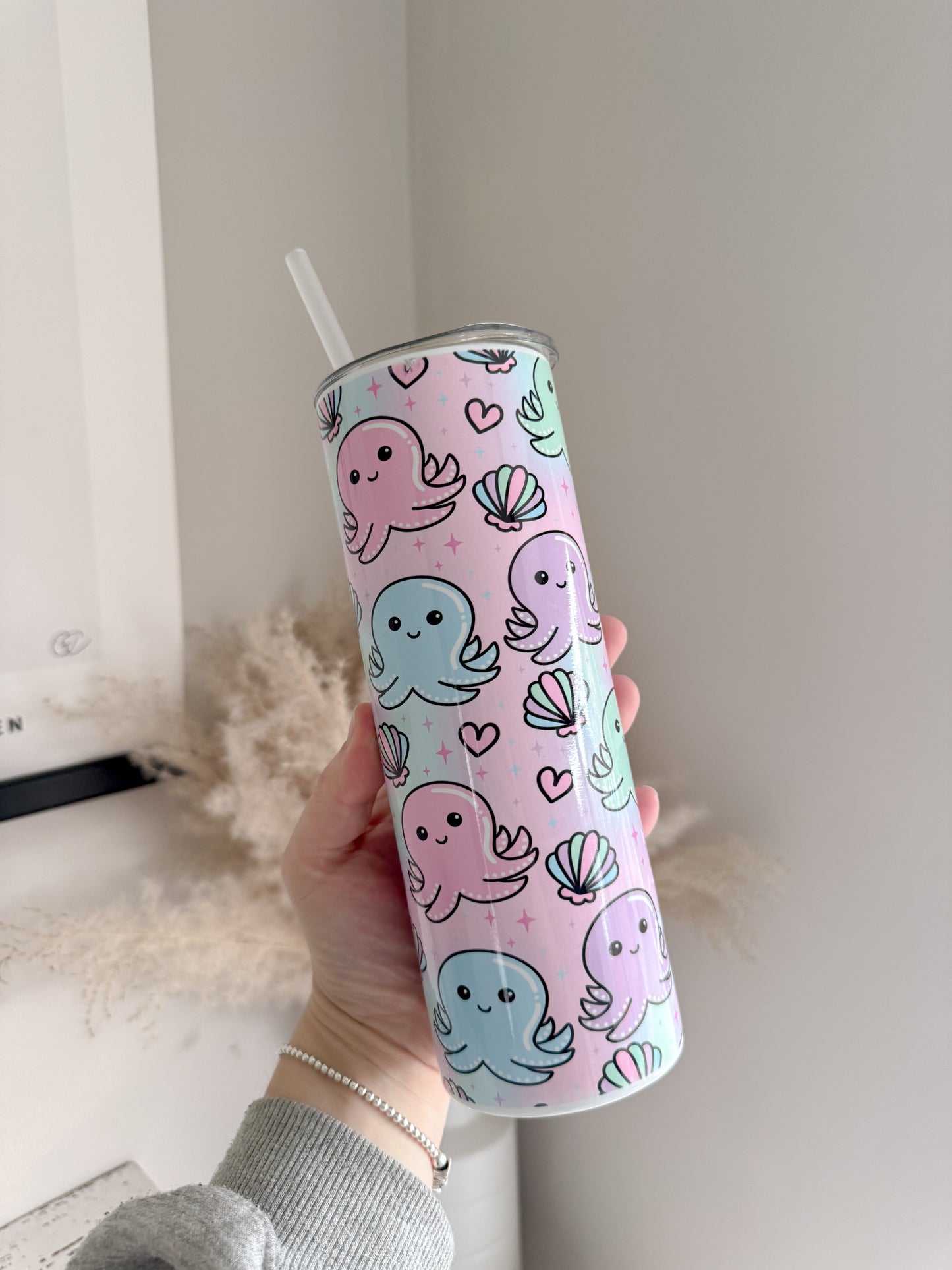 Cute Octopus 20oz Stainless Steel Tumbler