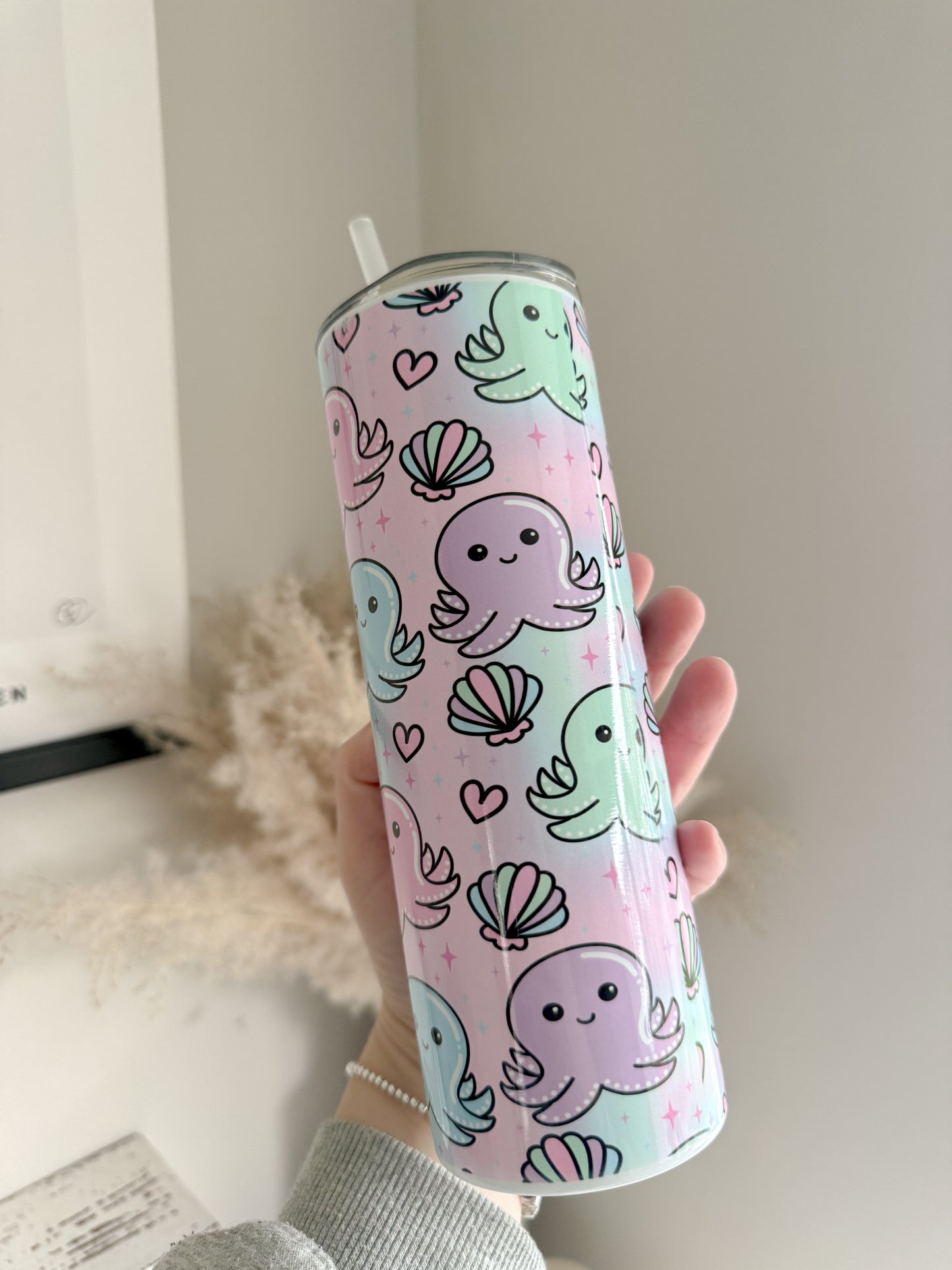 Cute Octopus 20oz Stainless Steel Tumbler
