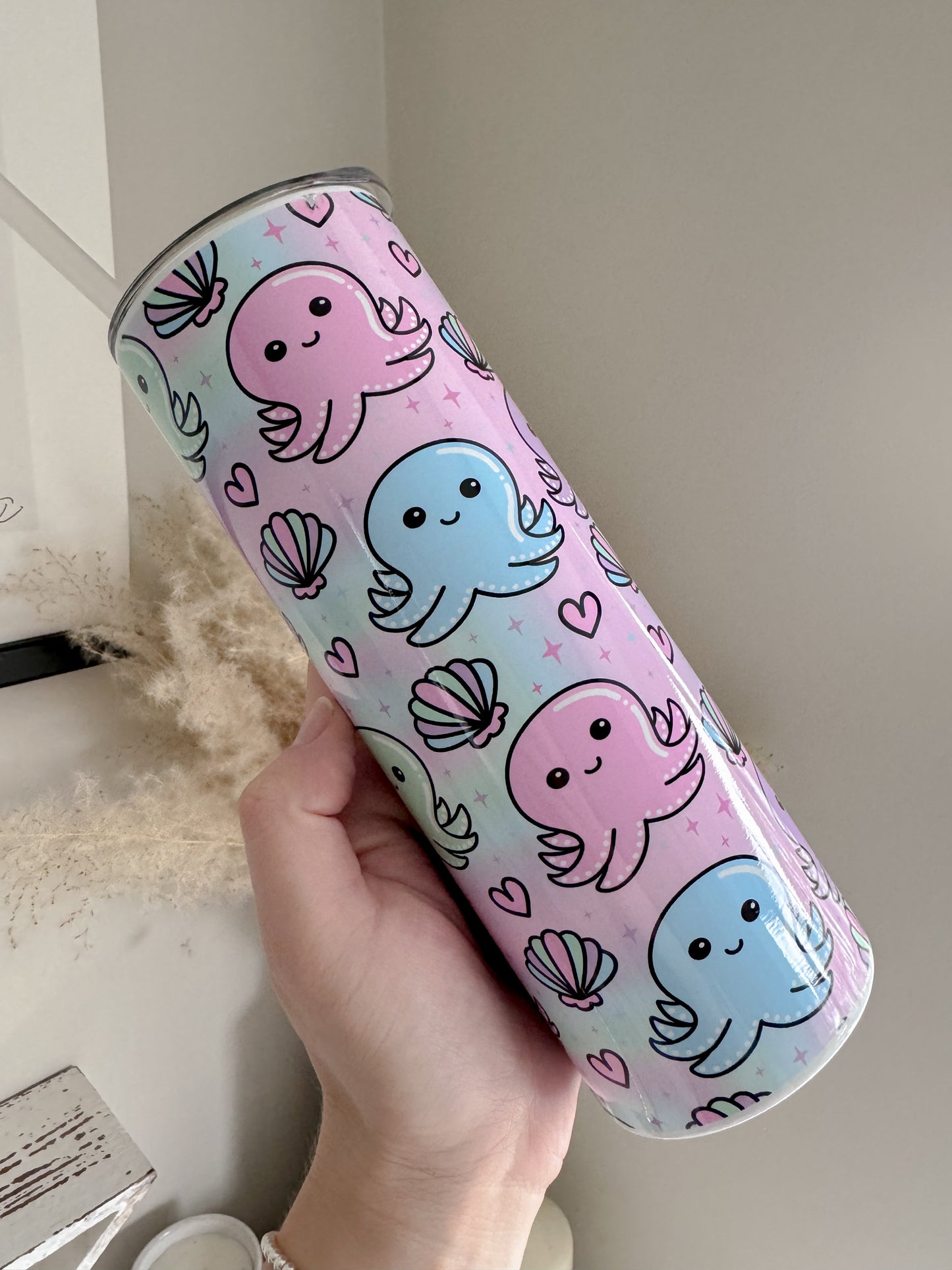 Cute Octopus 20oz Stainless Steel Tumbler