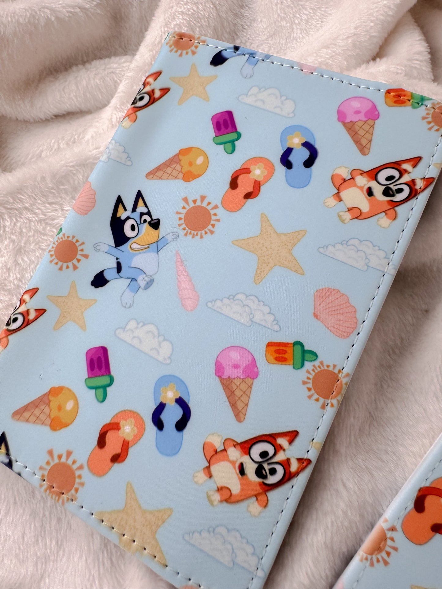 Bluey and Bingo Holiday Passport Cover and Luggage Tag Gift Set