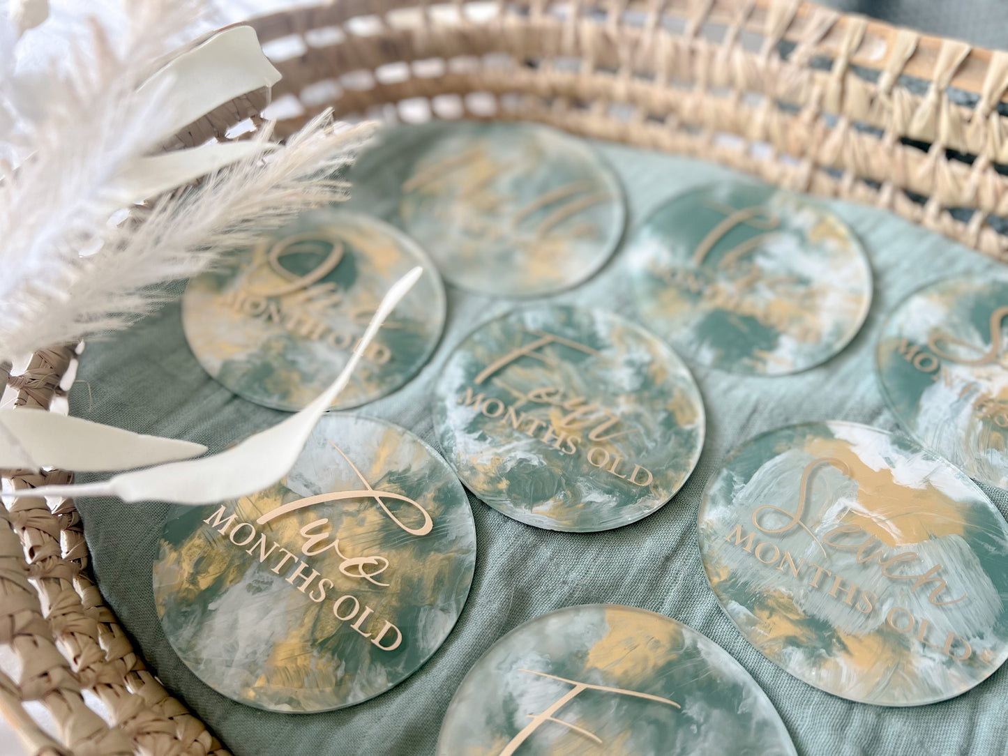 Personalised Baby Milestone Discs