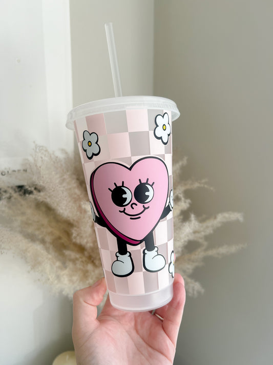 Self Love Club Y2K Cold Cup - 24oz Reusable Cold Cup - Bear and Moo UK