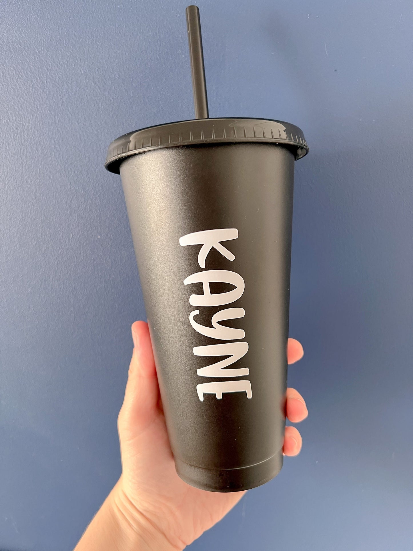 Personalised Matte Black 24oz Cold Cups