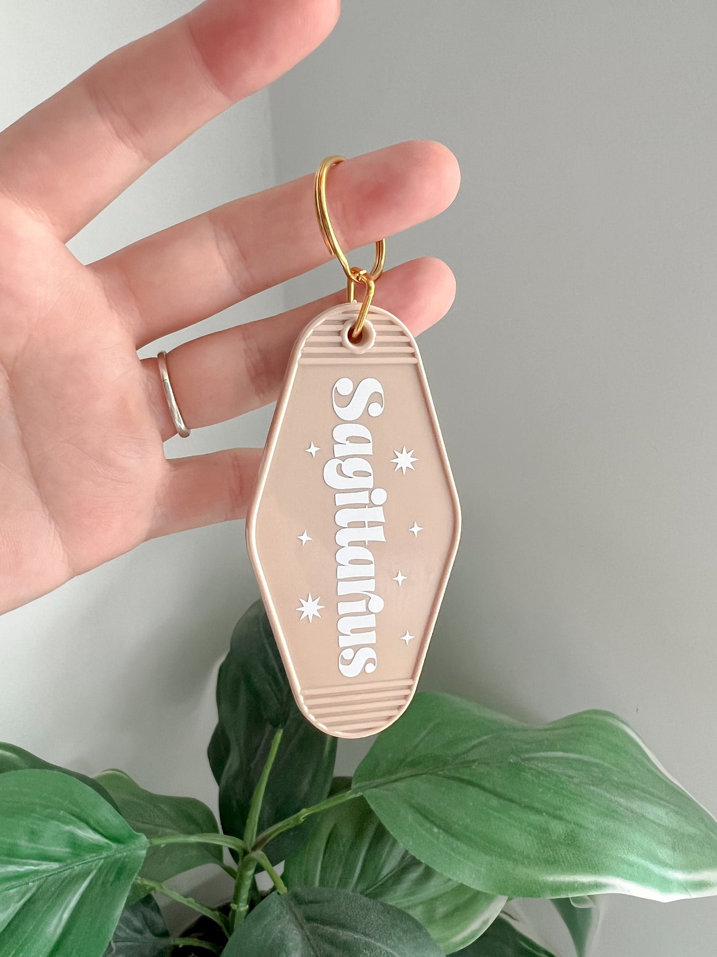 Zodiac Keychain - Motel Keychain - Horoscope Keyring - Star Sign Gift Ideas - Stocking Fillers - Y2K - Affordable Gifts - Christmas Gifts