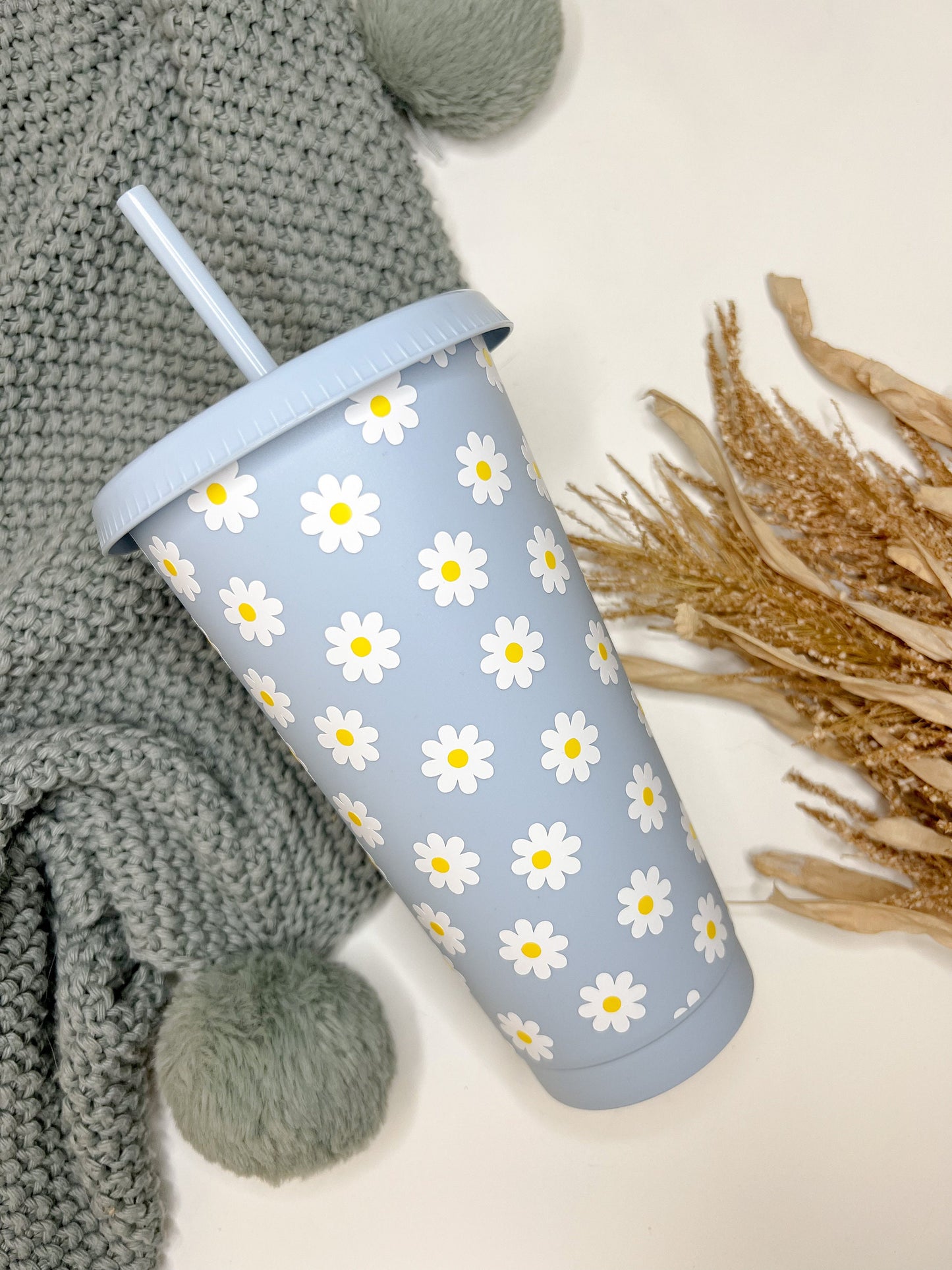 Daisy Cold Cup - Reusable Cold Cup - Cute Gift Ideas - Do Revenge Daisy Cup Inspired - Bear and Moo UK
