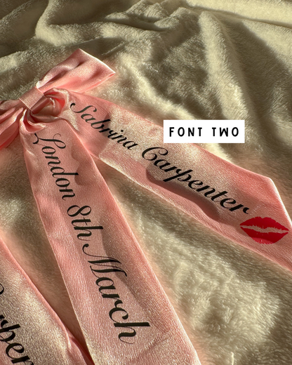 Sabrina Carpenter Short N Sweet Concert Hair Bows with personalisation