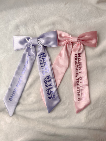 Harry Styles, Together Together Tour - Concert inspired hairbows with personalisation