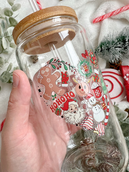 I Love Christmas Glass Can - Bear and Moo UK