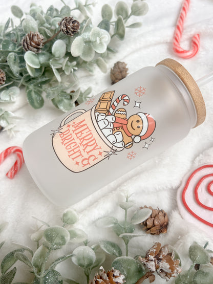 Merry and Bright Glass Can - Bear and Moo UK