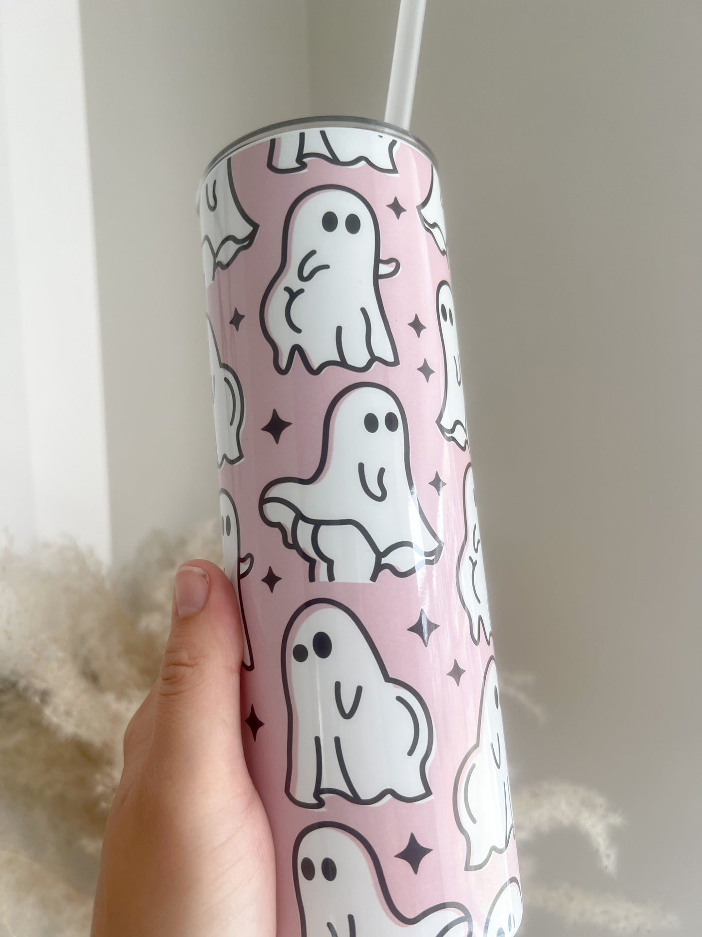 Ghosts Have Cute Butts 20oz Stainless Steel Tumbler - Bear and Moo UK