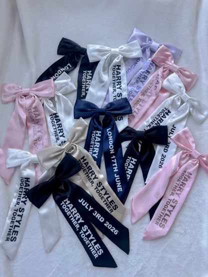 Harry Styles, Together Together Tour - Concert inspired hairbows with personalisation