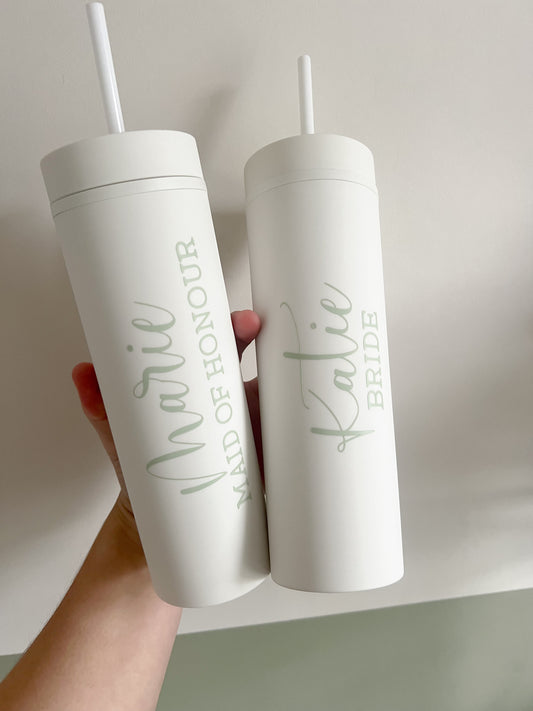 Personalised 16oz Matte Tumblers For Wedding Gifts