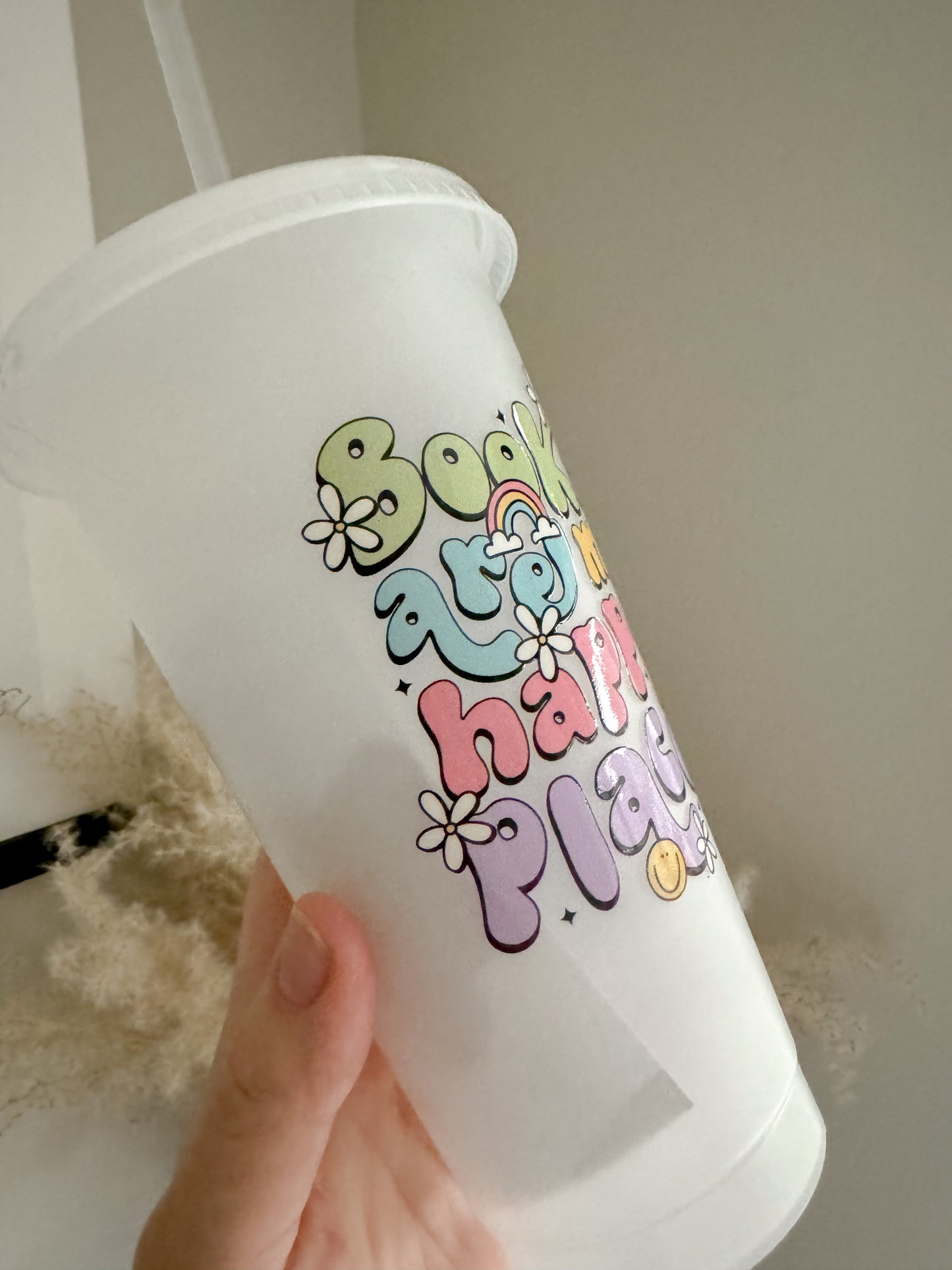 Books Are My Happy Place 24oz Cold Cup - Bear and Moo UK