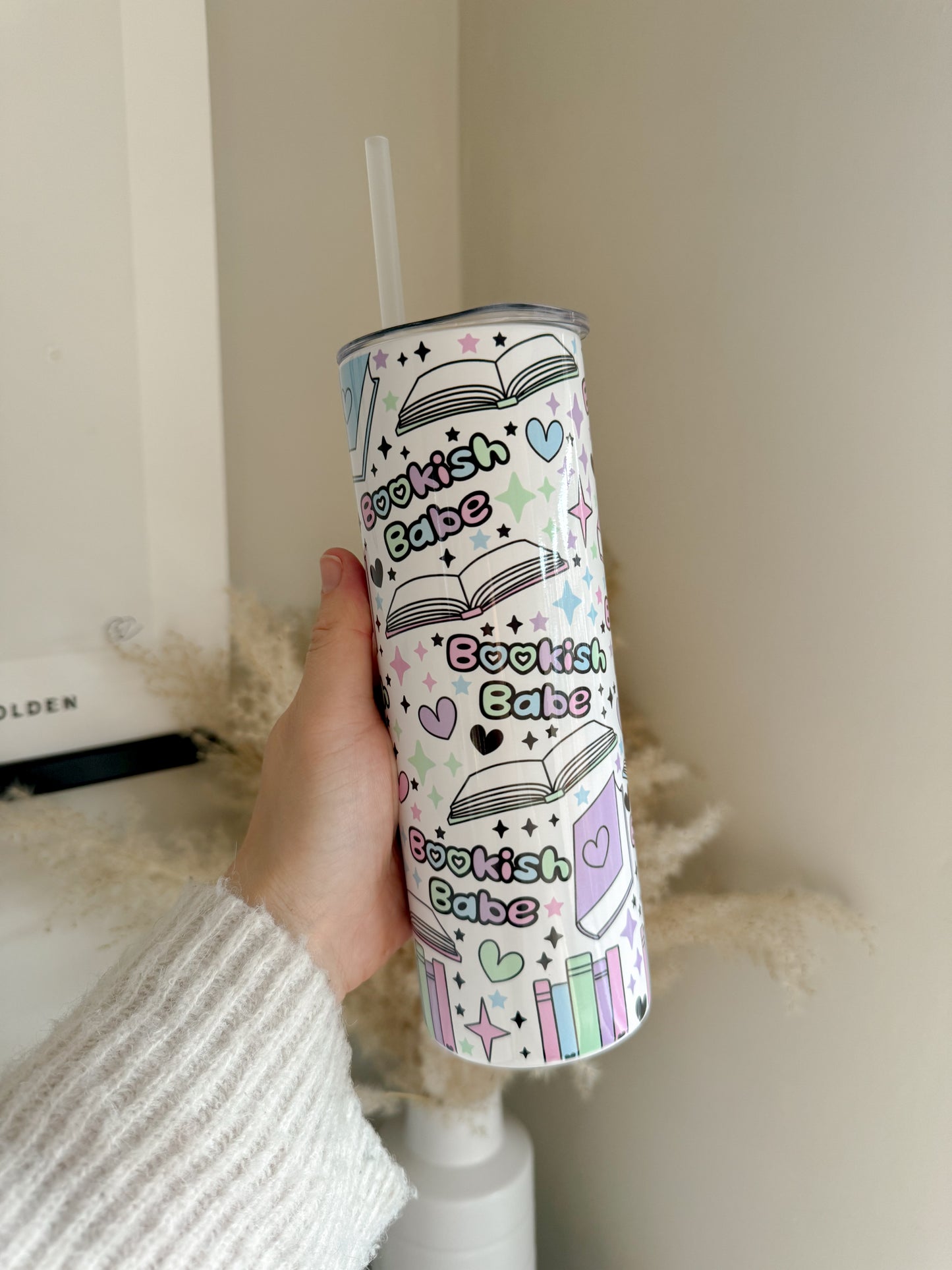 Bookish Babe Stainless Steel Tumbler - Book Lover Gifts - Bear and Moo UK