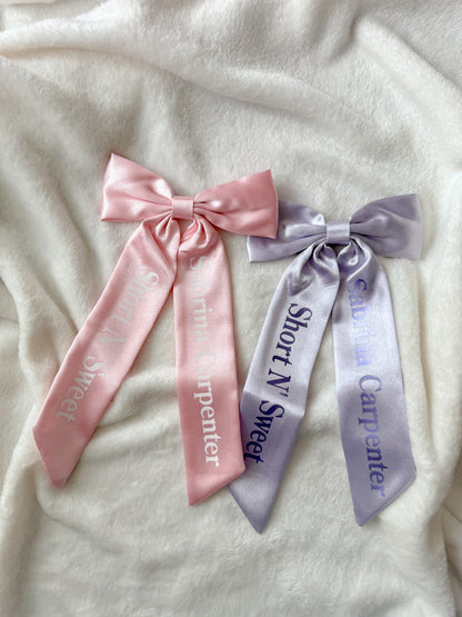 Sabrina Carpenter Short N Sweet Concert Hair Bows with personalisation