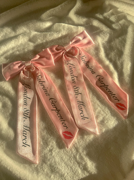 Sabrina Carpenter Short N Sweet Concert Hair Bows with personalisation