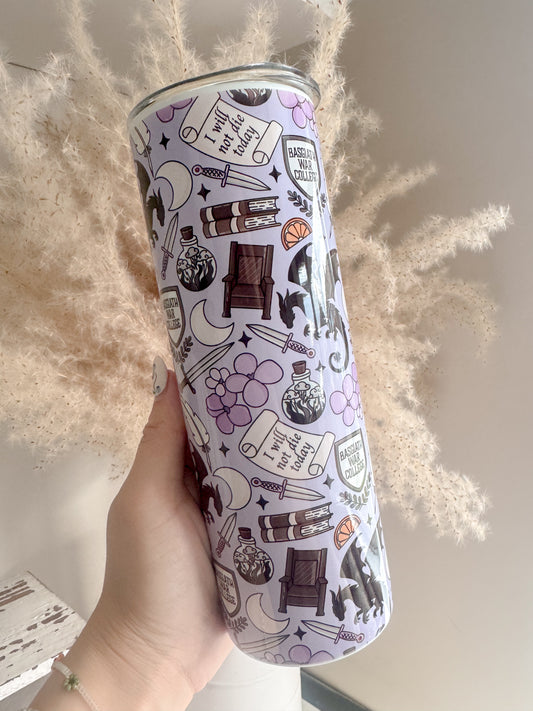 Fourth Wing Inspired 20oz Stainless Steel Tumbler - Bookish Gift Ideas - Bookish Tumblers